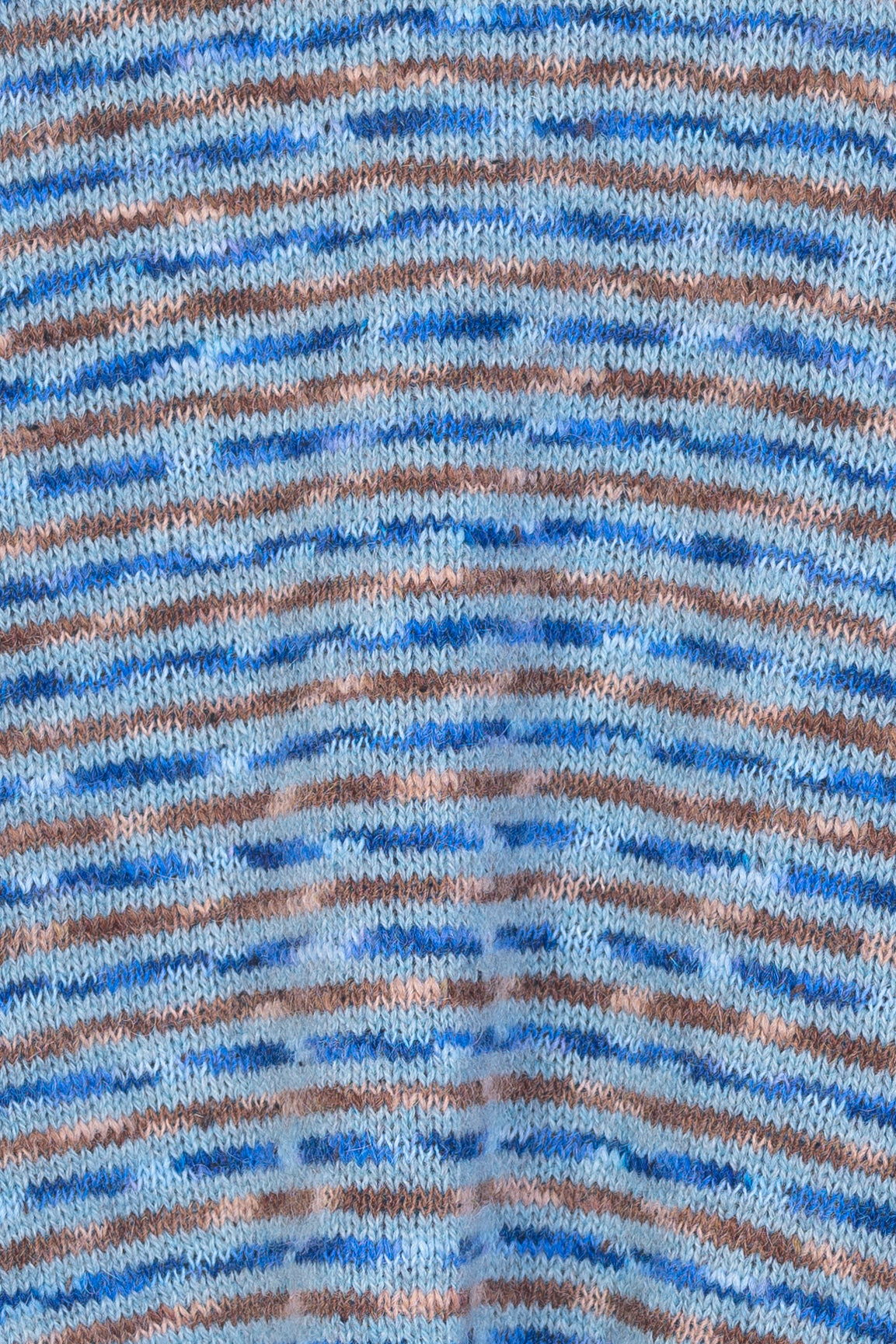 Melange Striped Sweater - Cropped length