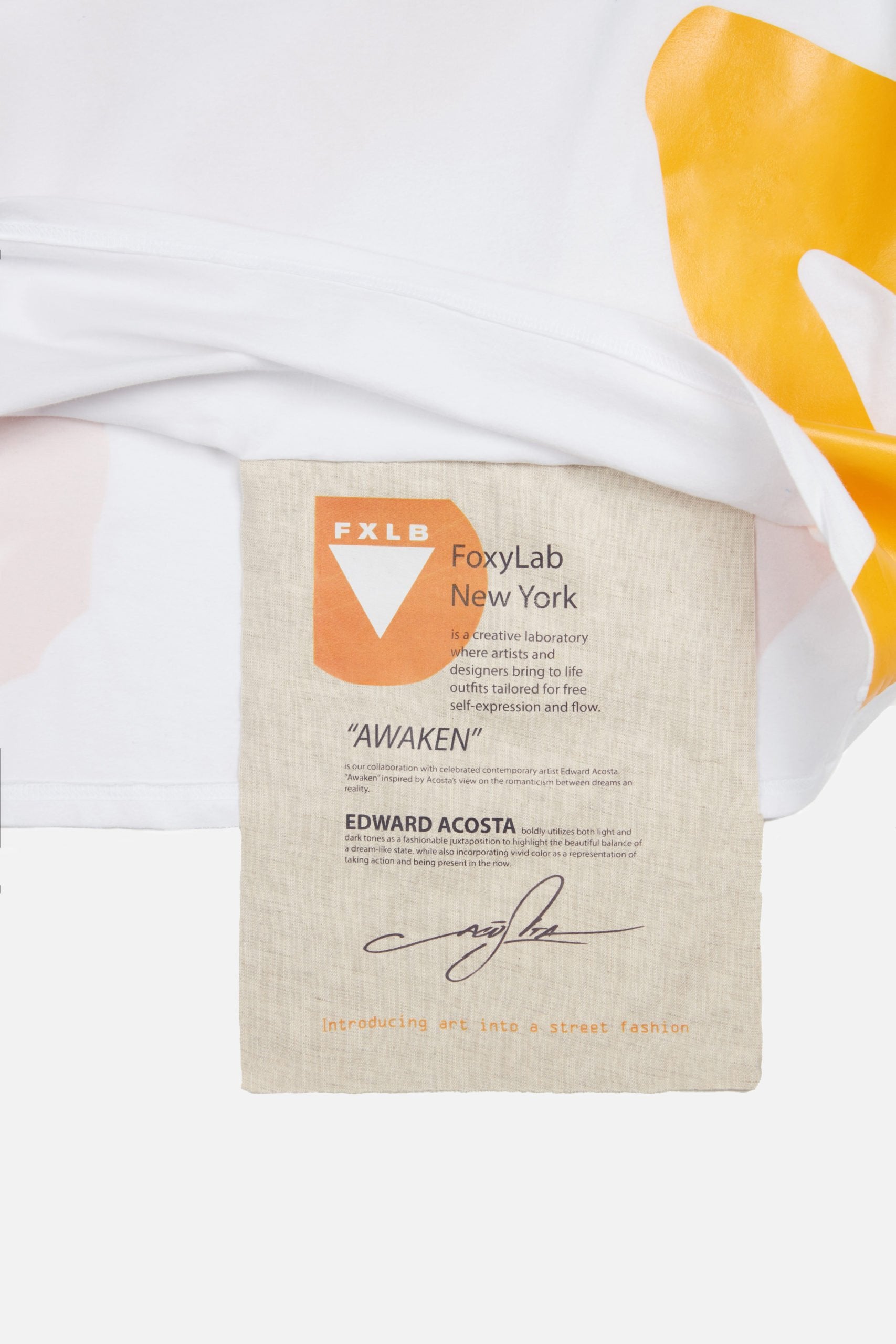 yellow-stripe-white-tee-x-edward-acosta-awaken