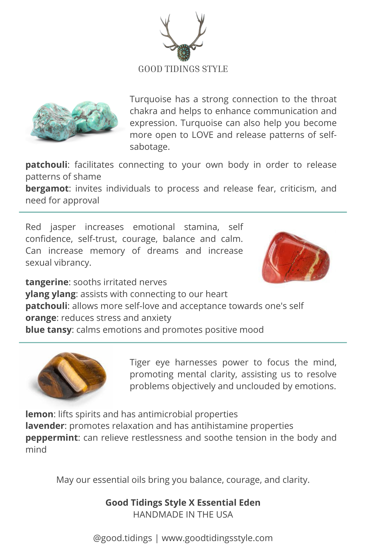 Sanctuary Essential Oil Infused Crystal Roll-Ons: Set Of 3-Essential Oils-Good Tidings