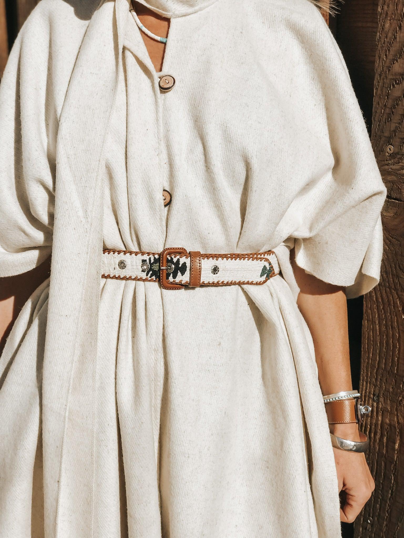 Sanctuary Wool button-front Cape Off White-Poncho-Good Tidings