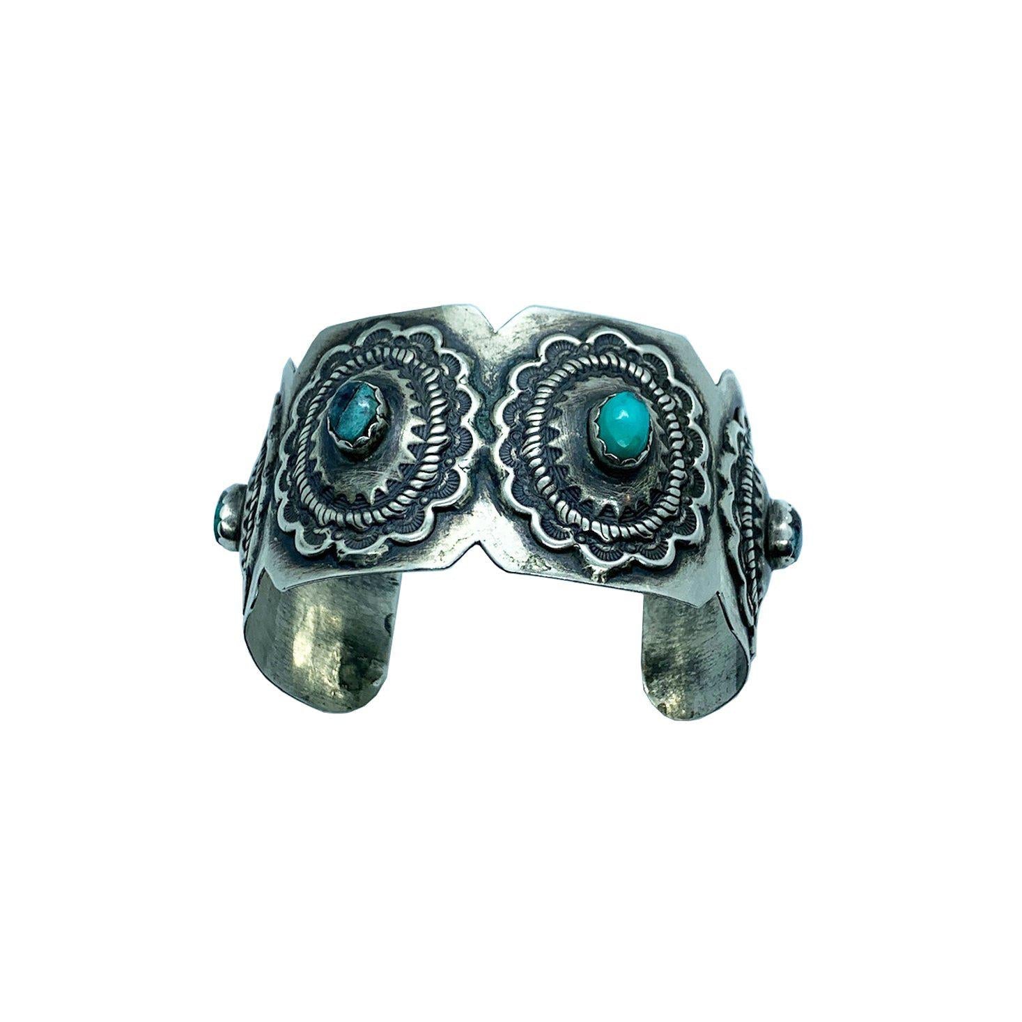 Tererro Turquoise and Sterling silver bracelet-Bracelet-Good Tidings