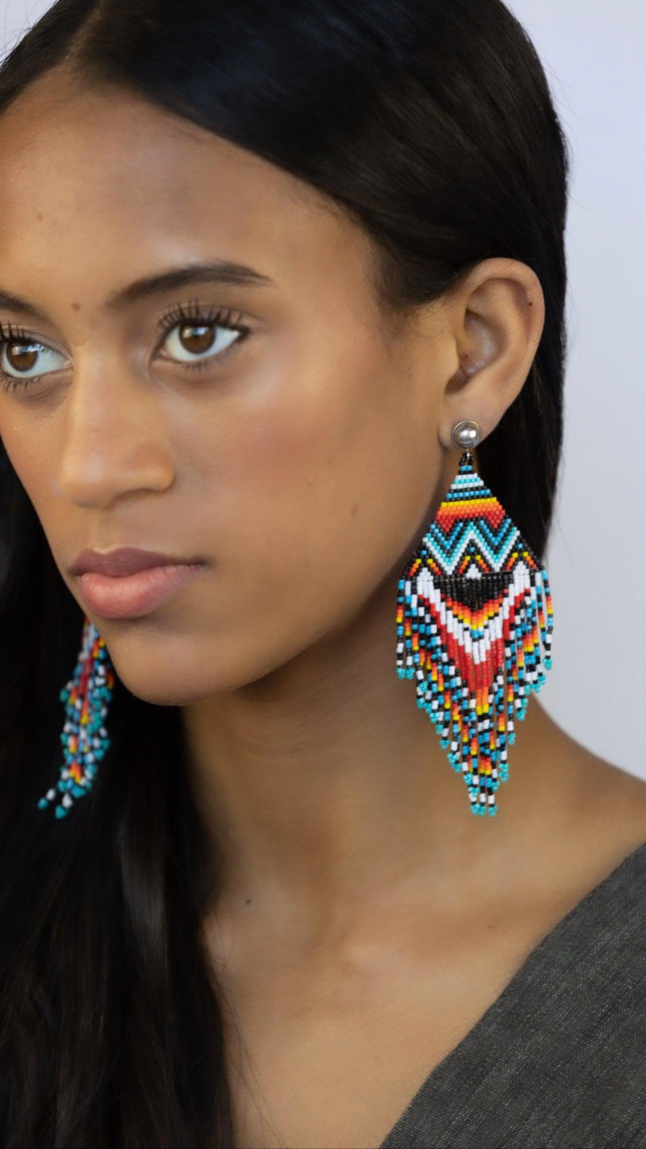 Toucan Beaded Earrings-Earrings-Good Tidings