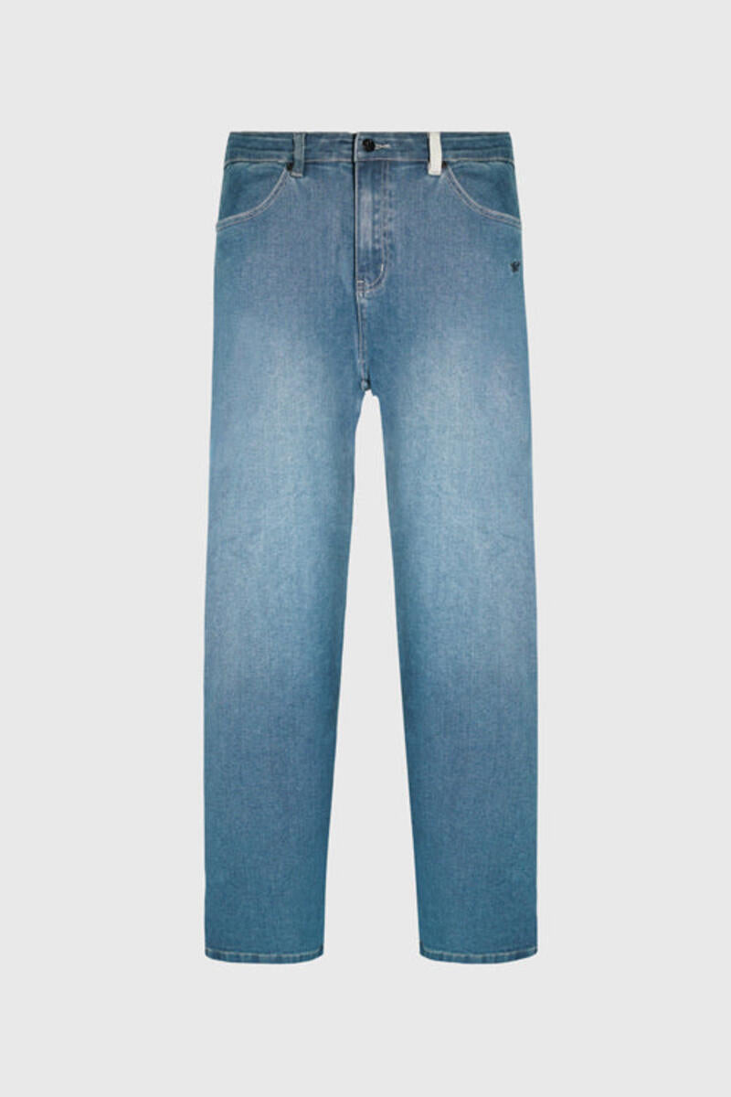 Opium Stone Wash Open Crochet Denim Jeans
