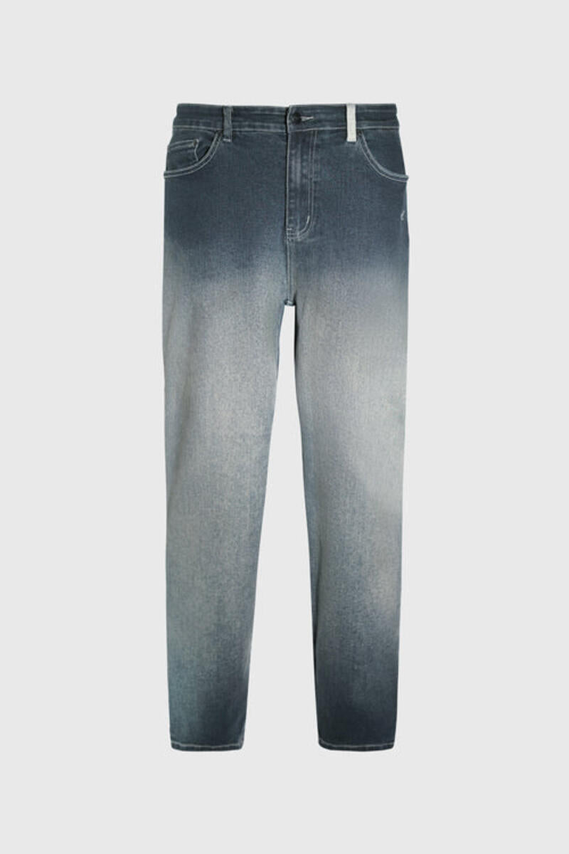 Opium Stone Wash Open Crochet Denim Jeans