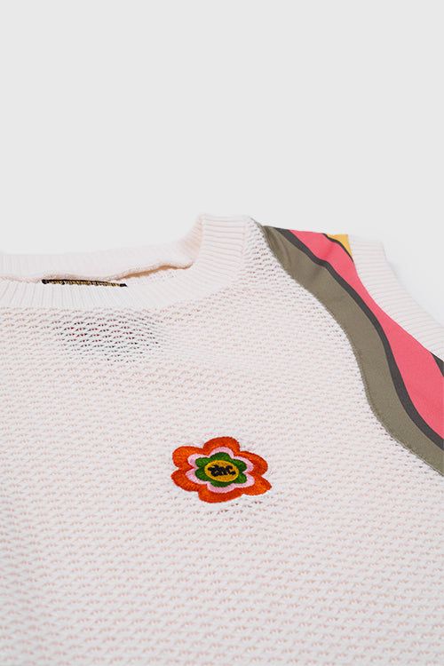 7eventies Crochet Knit Sleeveless Vest