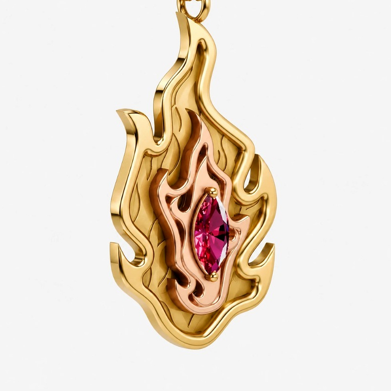 Flame Hashira Necklace