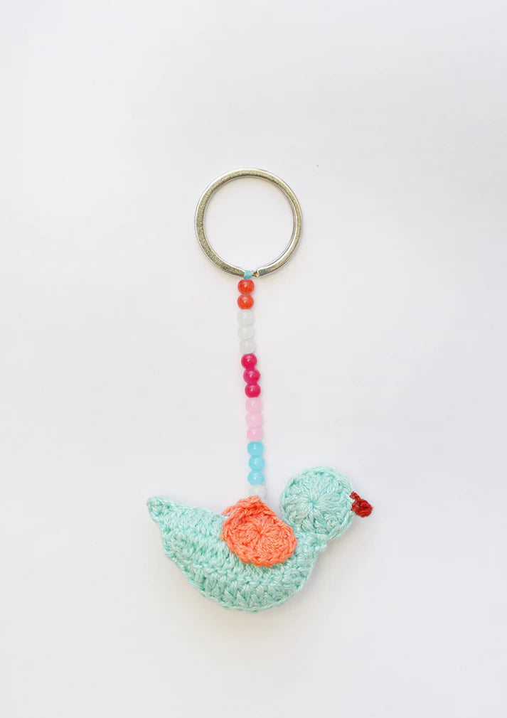 Turquoise Bird Key Chain