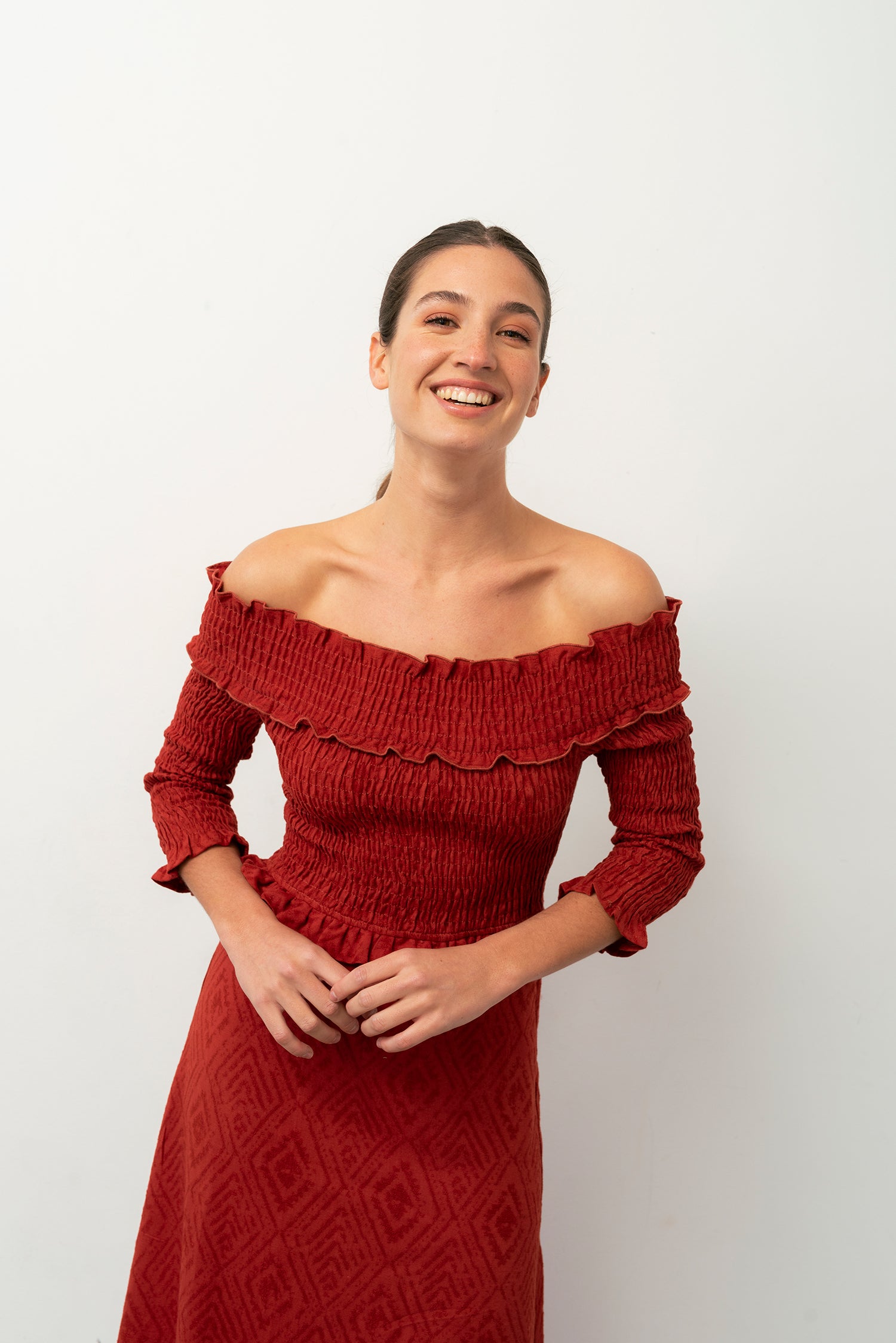 BARDOT ROUGE DRESS VS
