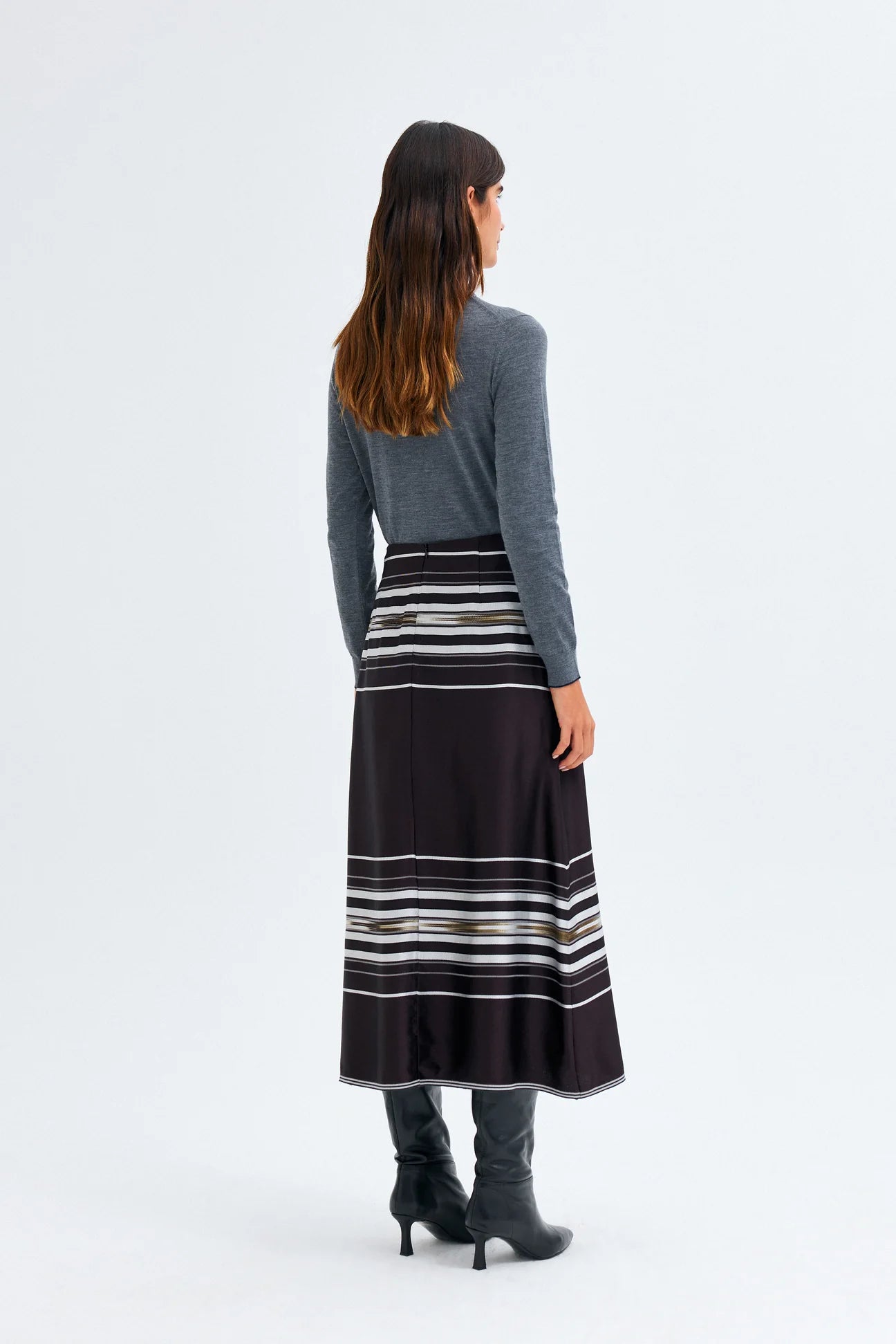 Ikat Kutnu Midi Skirt