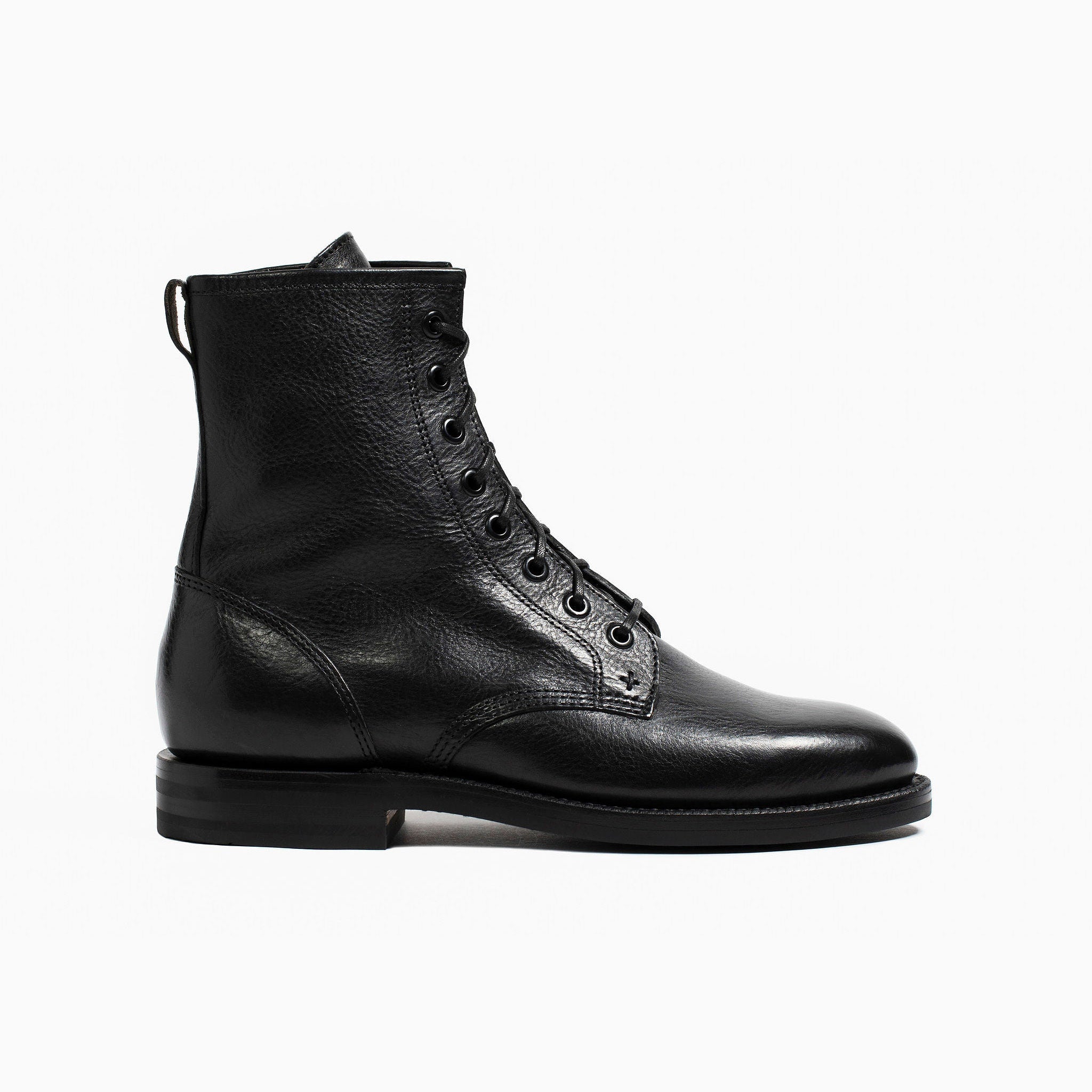 Combat Boot Nero Nappa