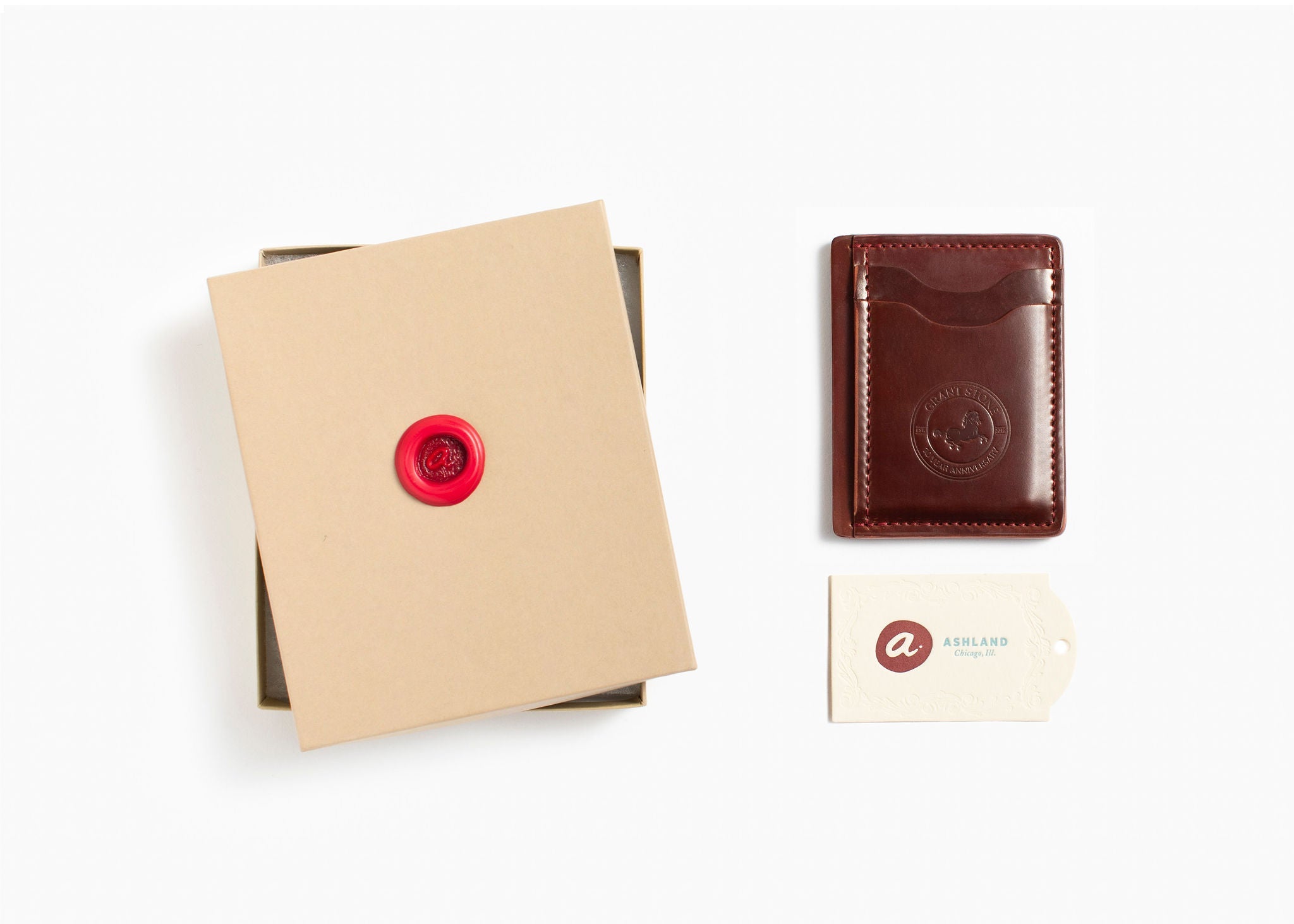 10-Year Anniversary Wallet - Garnet Shell Cordovan