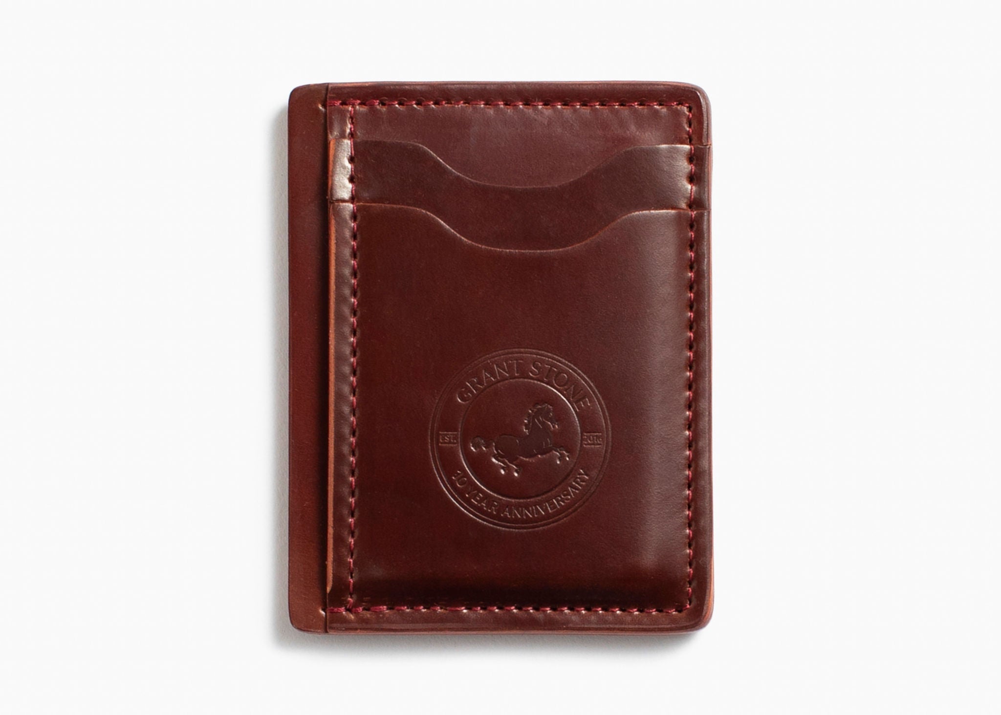10-Year Anniversary Wallet - Garnet Shell Cordovan