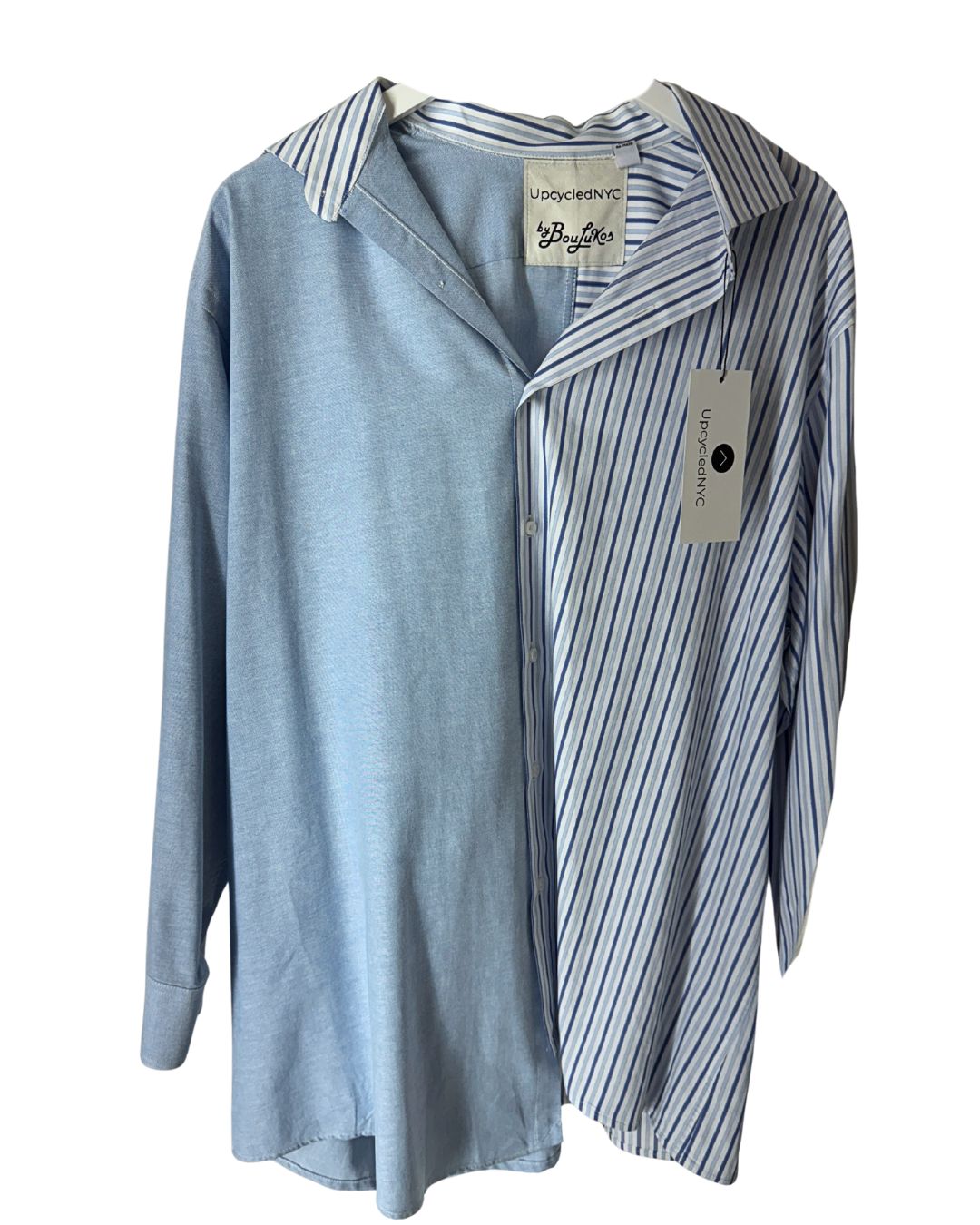 U- NYSplit button down - baby blue