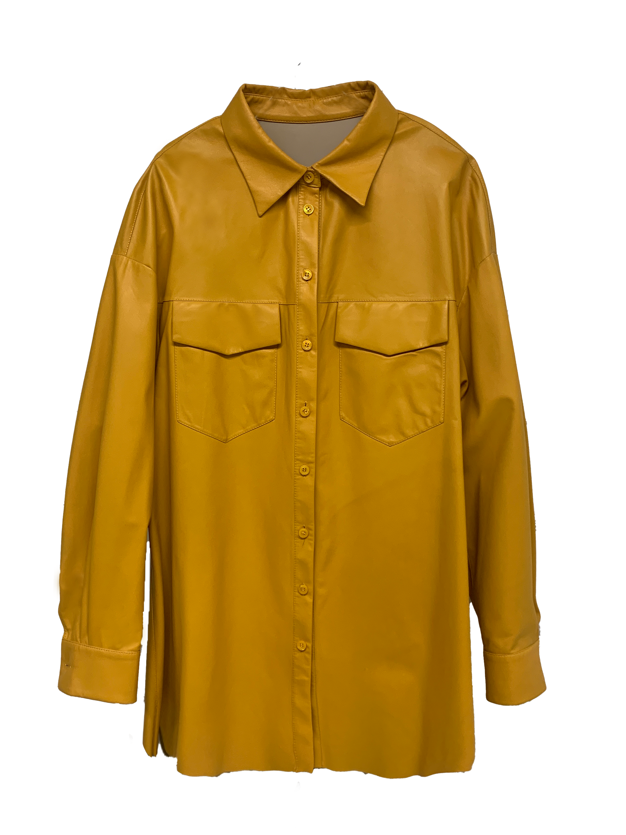 SHEEP LEATHER SHIRT JACKET