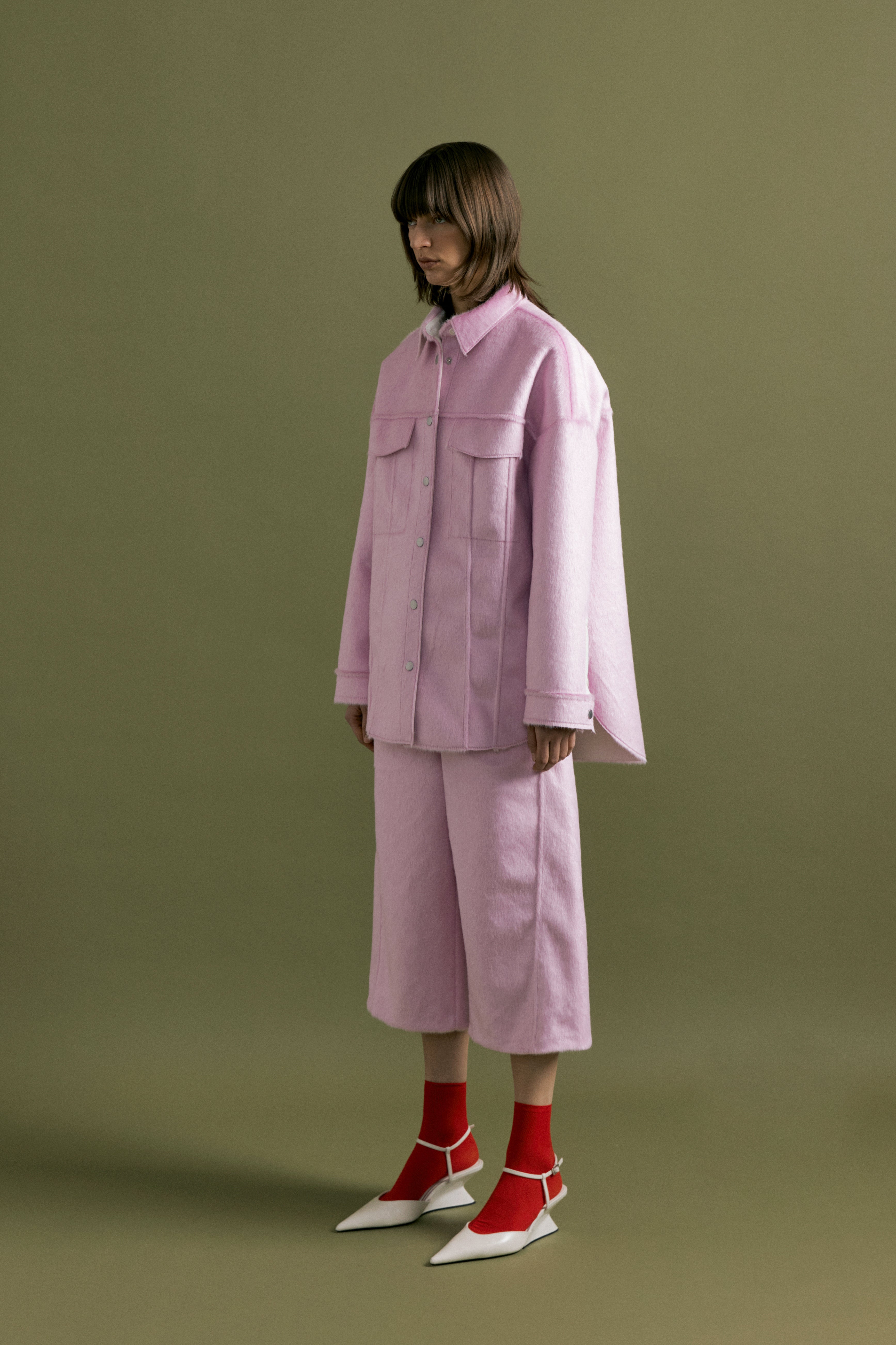 Pink Poni Oversized Shirt Jacket MW5WJK03X