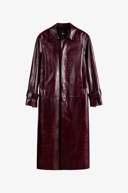 LEATHER LONG COAT