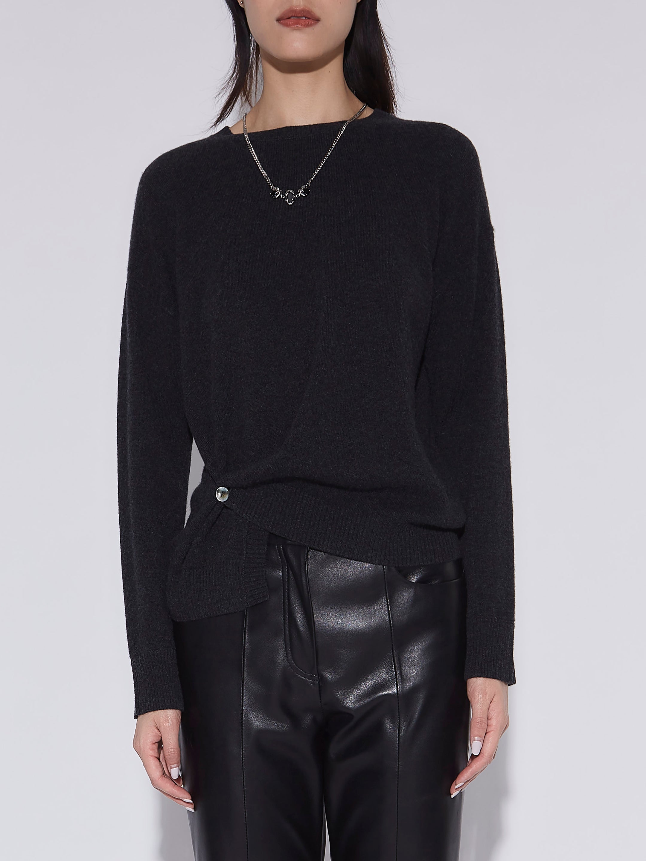 ASYMMETRIC CASHMERE SWEATER