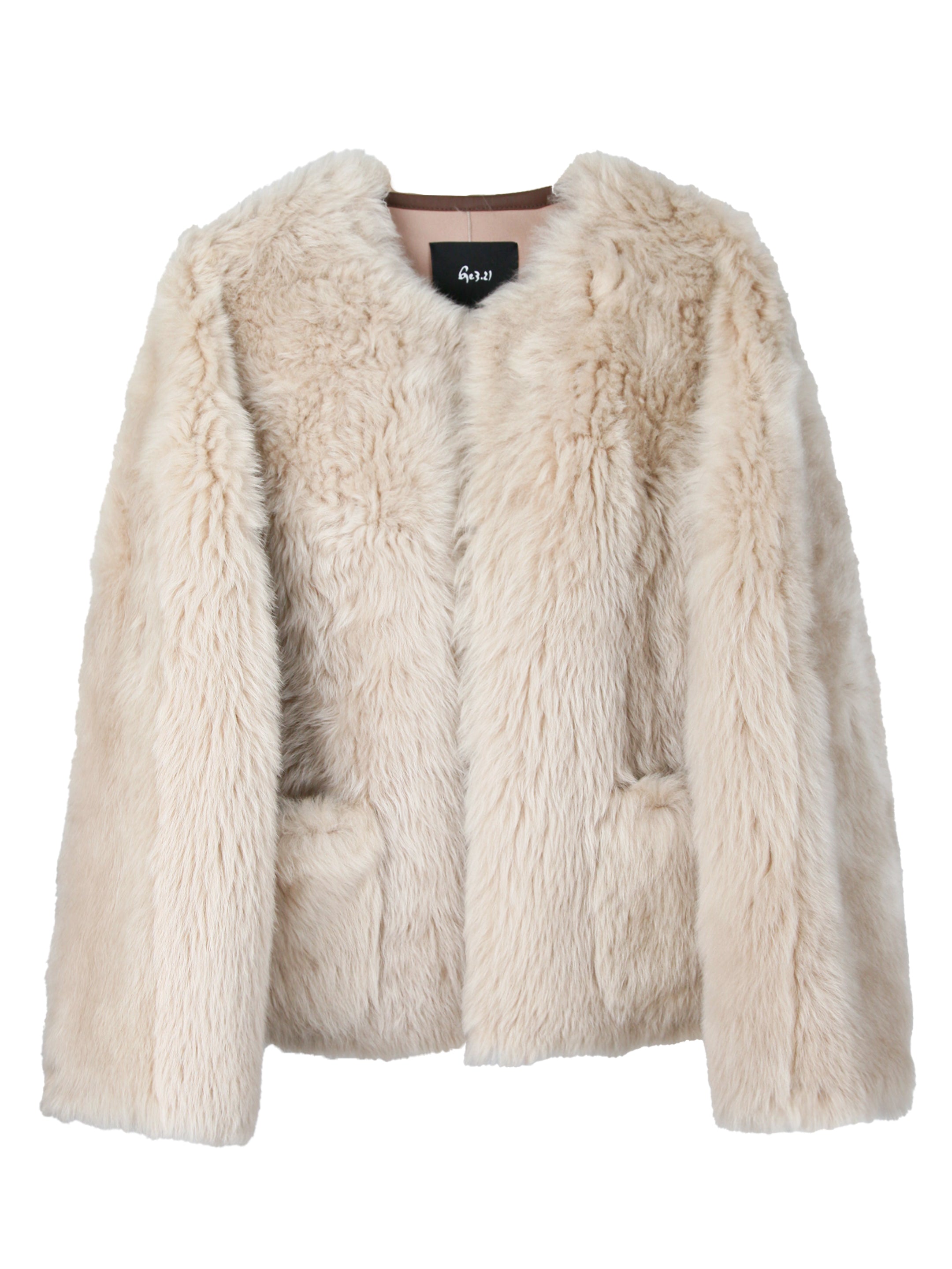 TOSCANA CREW-NECK PATCH-POCKET COAT