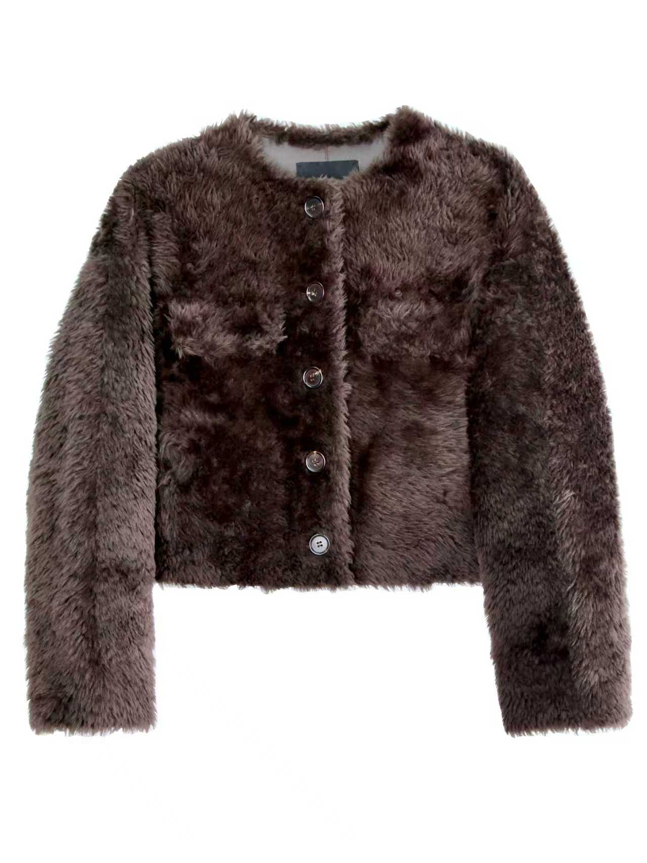 SHEARLING OVERSIZED SHORT JACKET