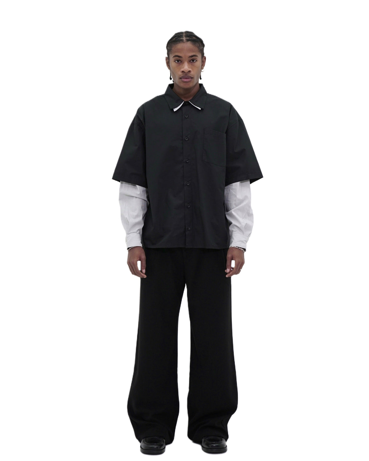 Black Pleated Pants