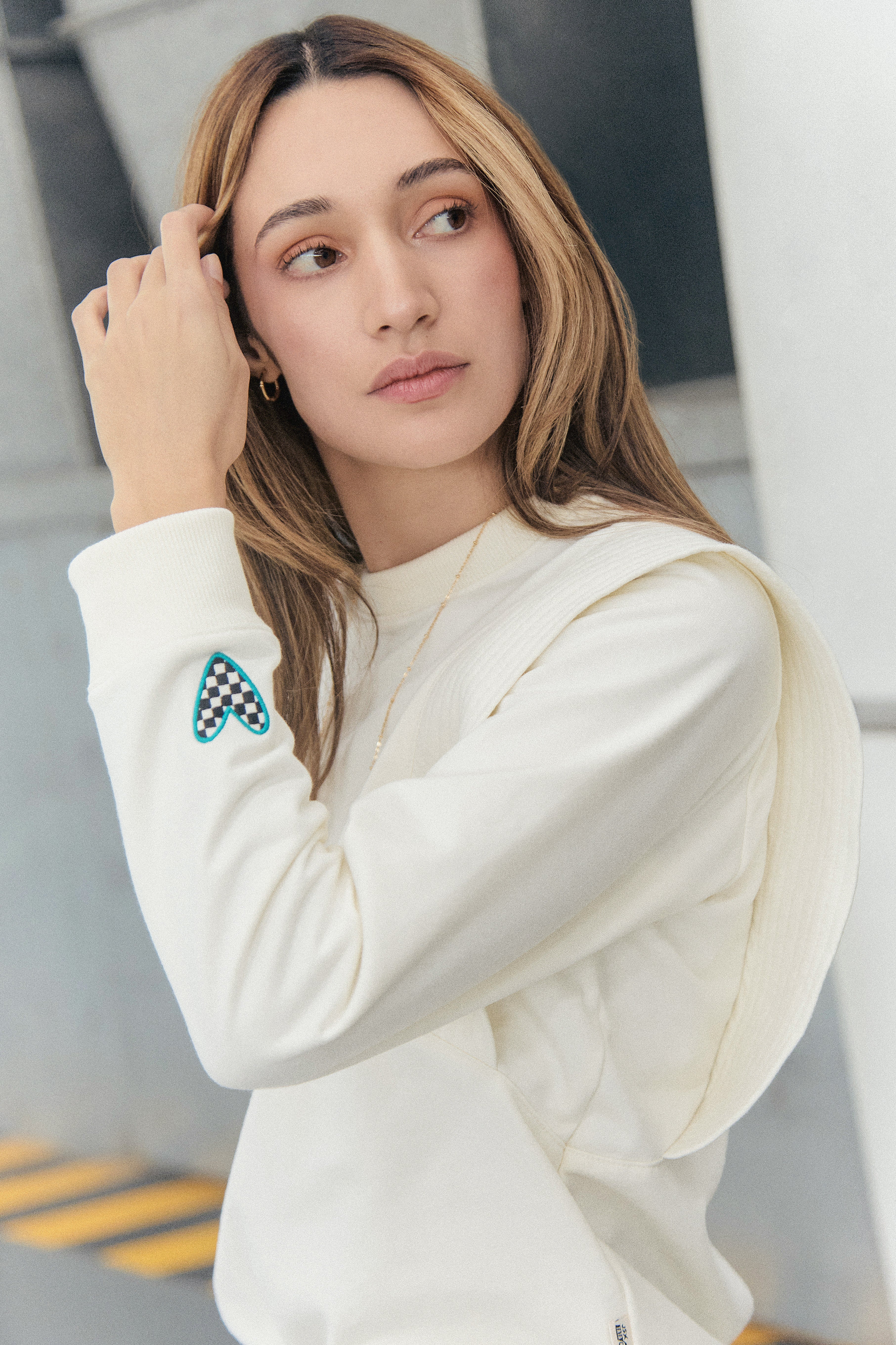 Sweatshirt Mas fuerte Marfil