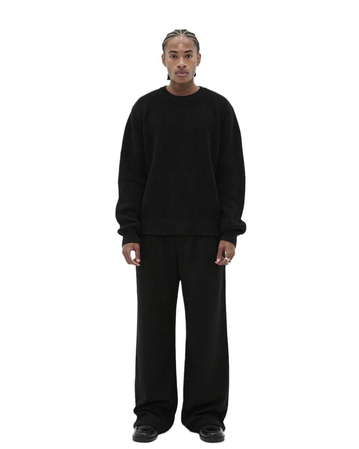 Midnight Black Knit Sweater