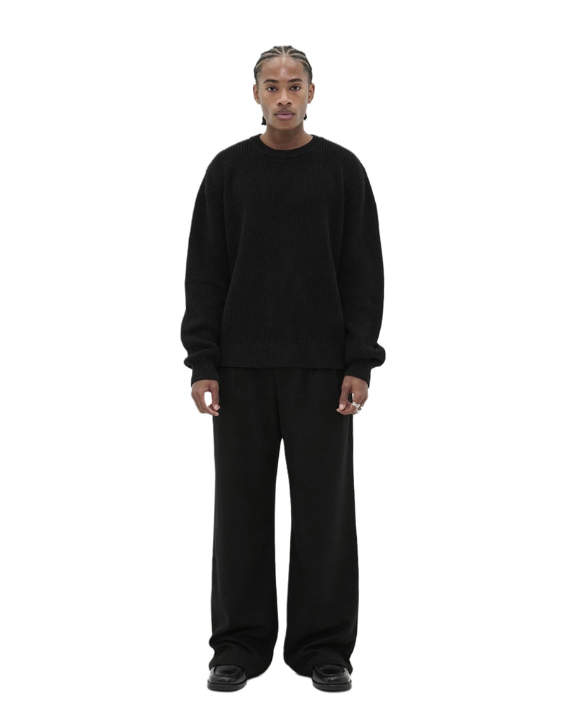 Midnight Black Knit Sweater