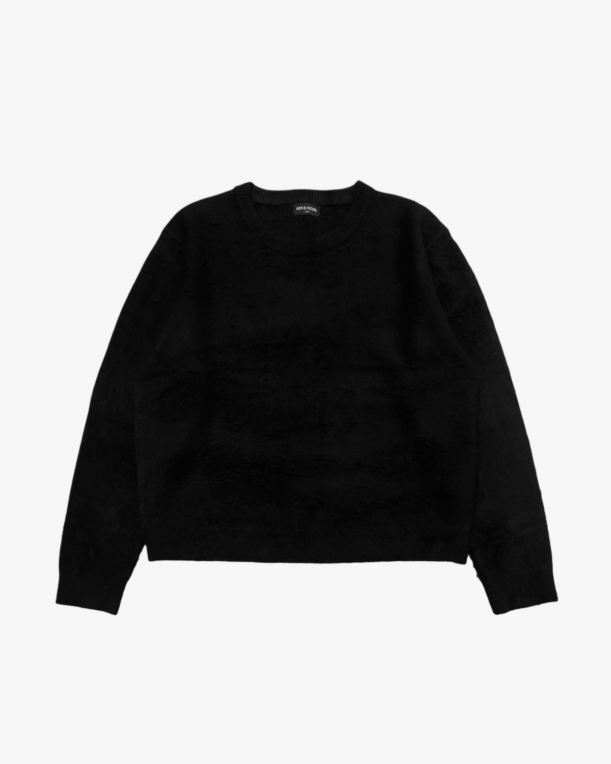 Midnight Black Mohair Sweater