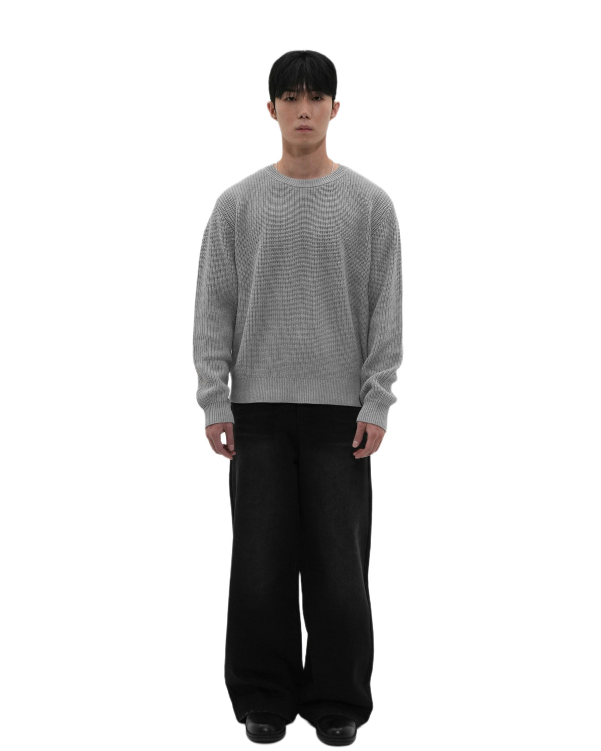 Heather Gray Knit Sweater