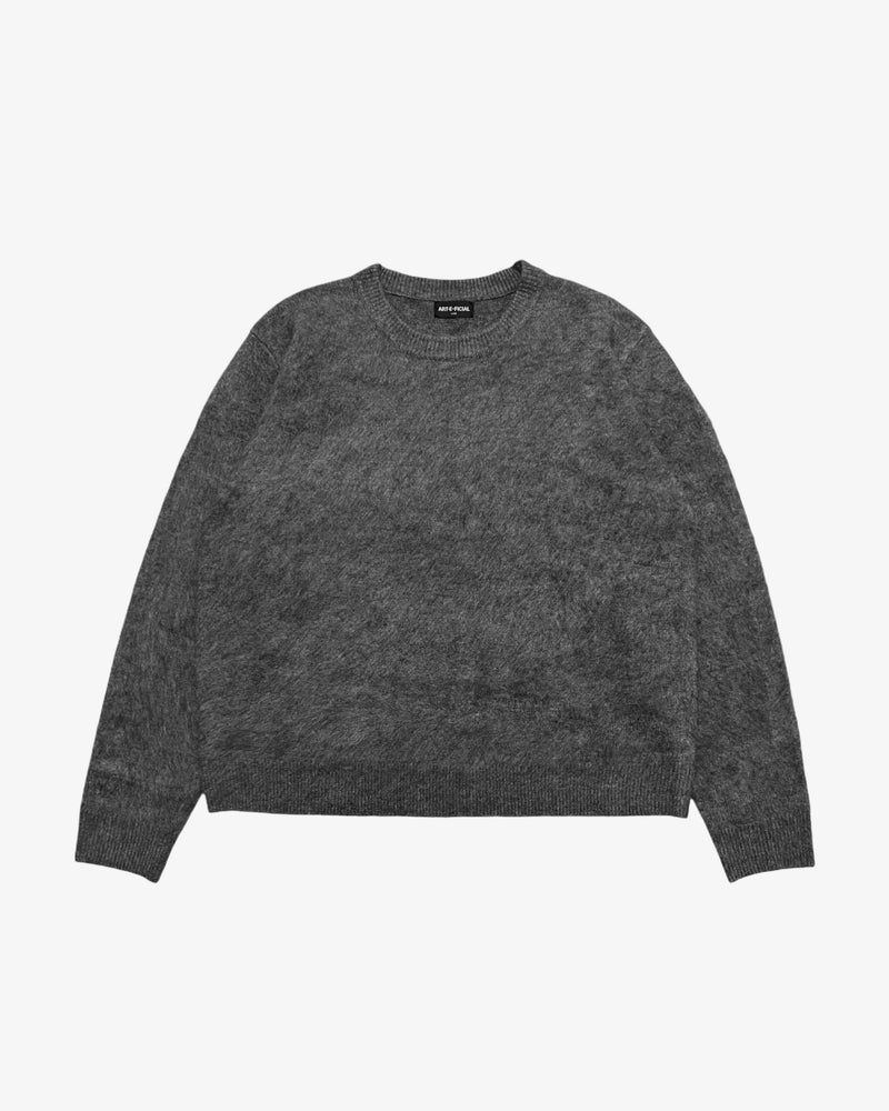 Stone Gray Mohair Sweater