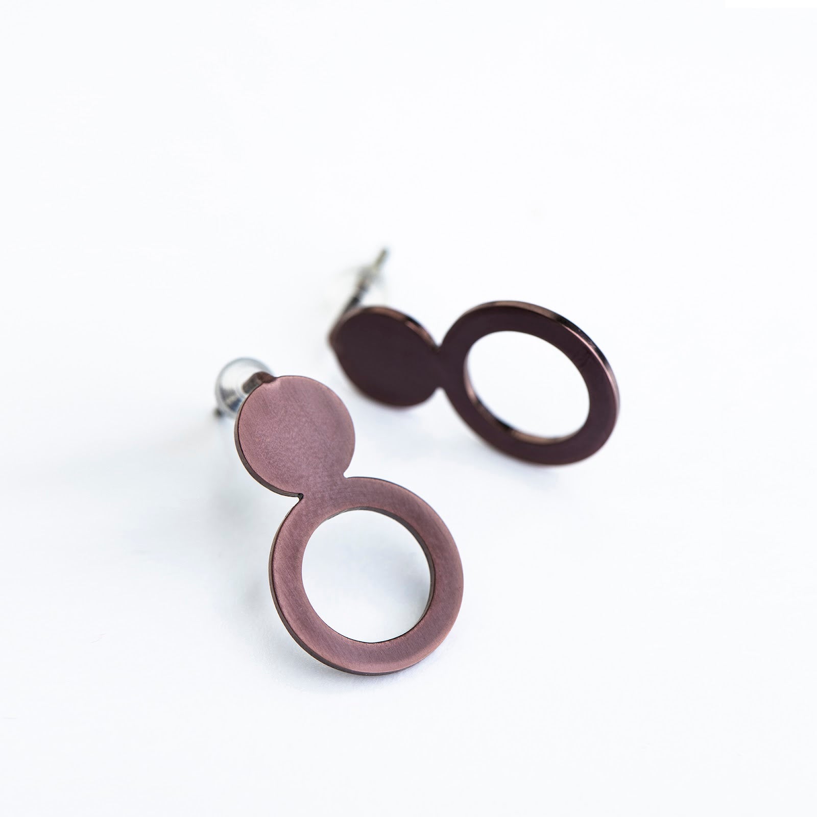 Arc Purple Earrings