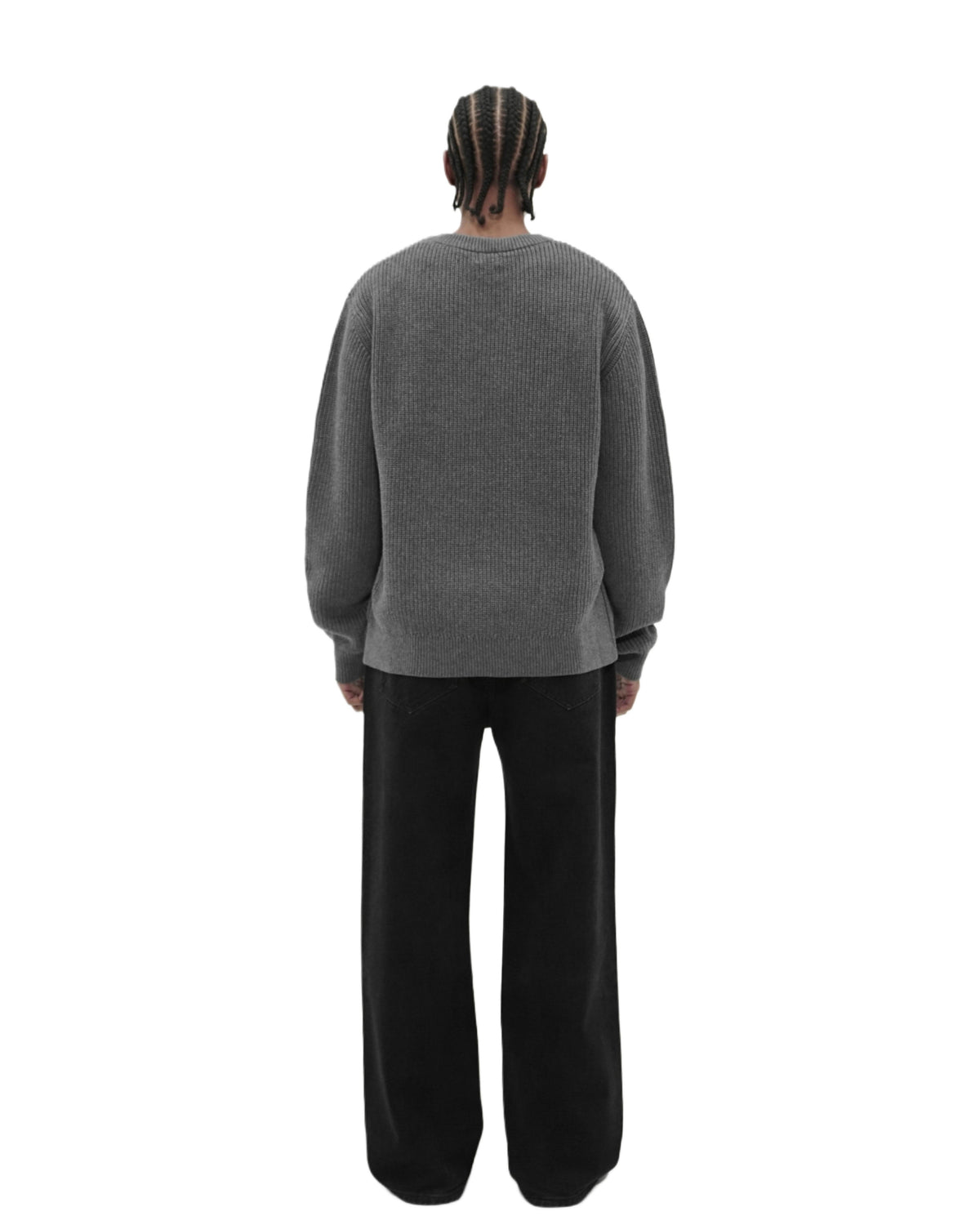 Stone Gray Knit Sweater