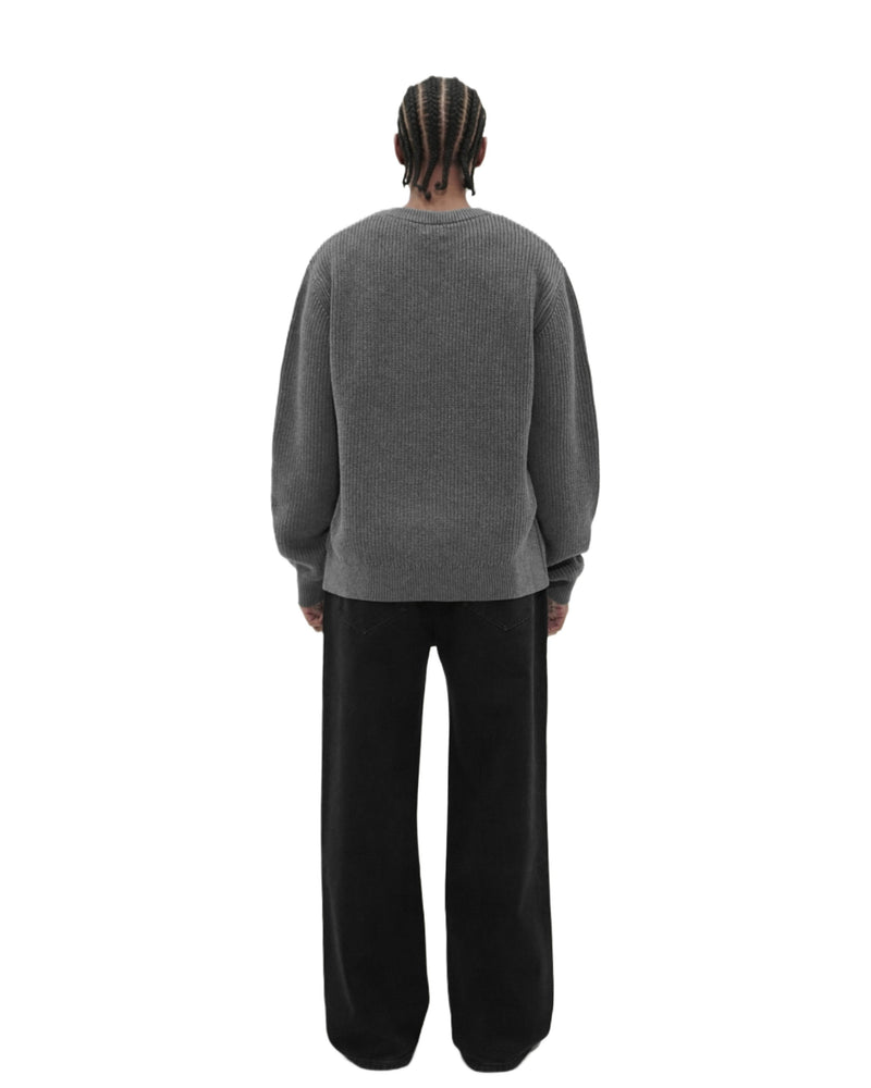 Stone Gray Knit Sweater