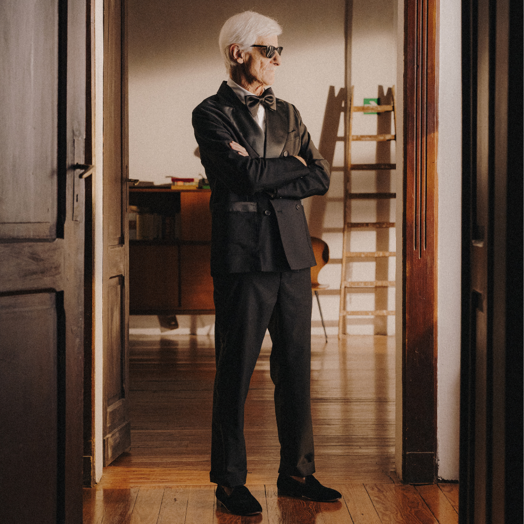 Men's Black Velvet Slipper II