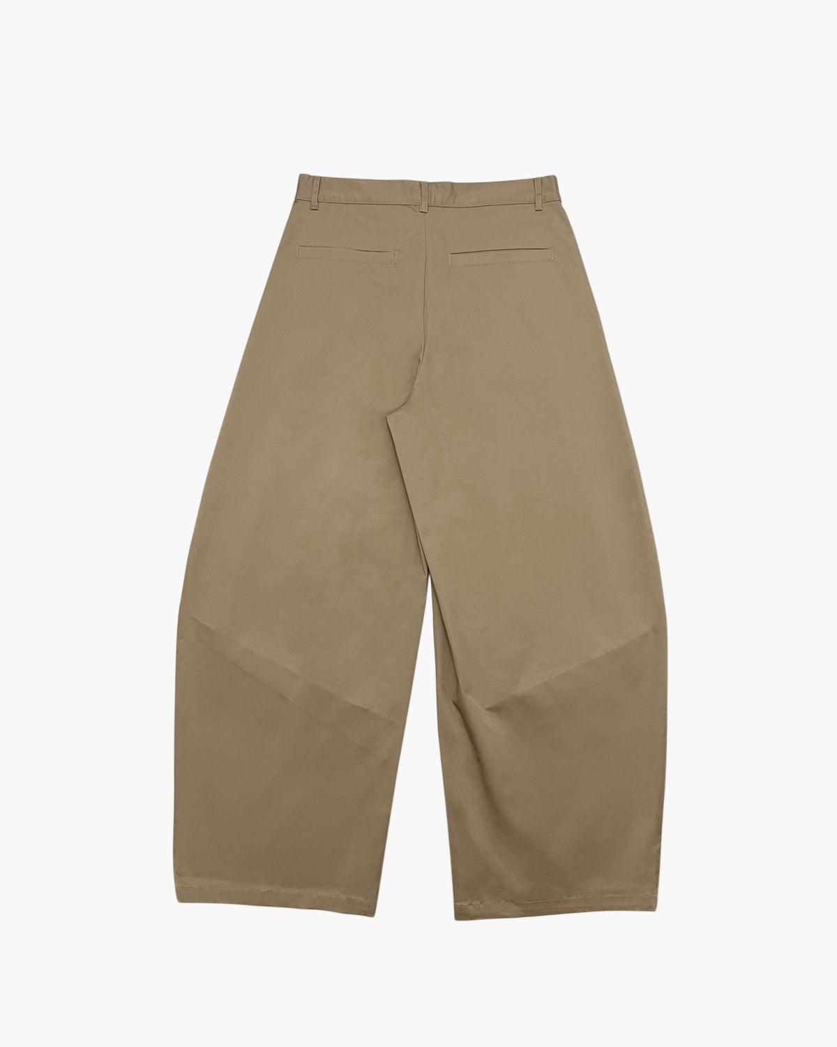 Beige Pleated Pants