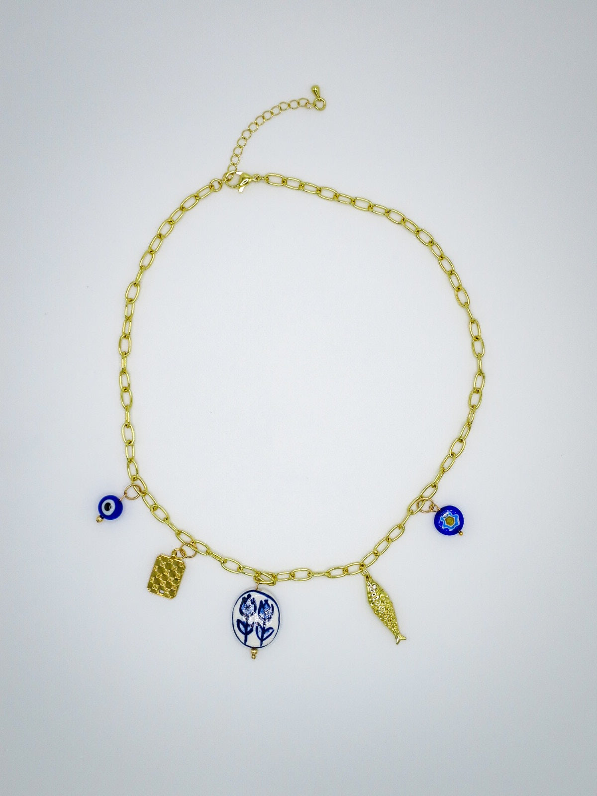 Blue Charm Necklace