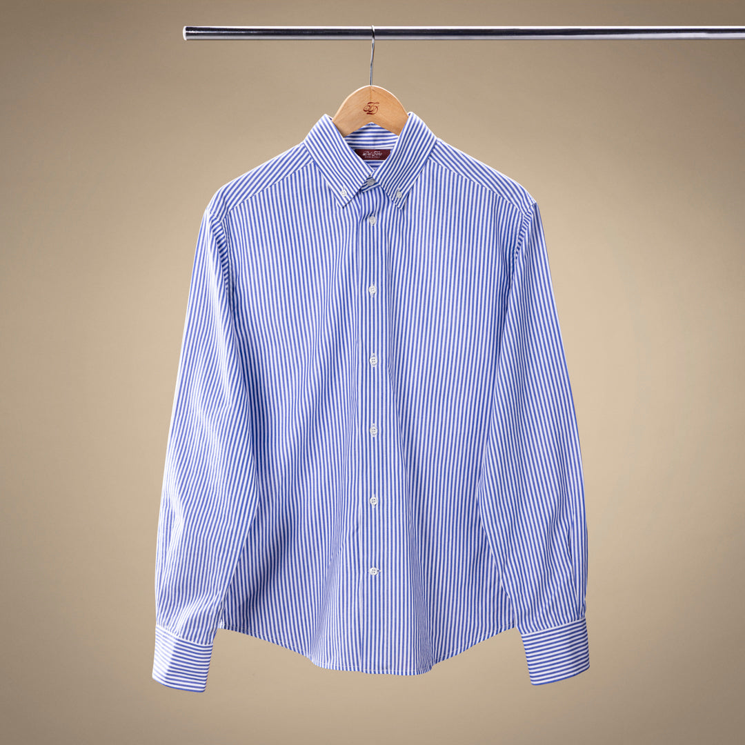 Button Down Shirt - Blue Stripe