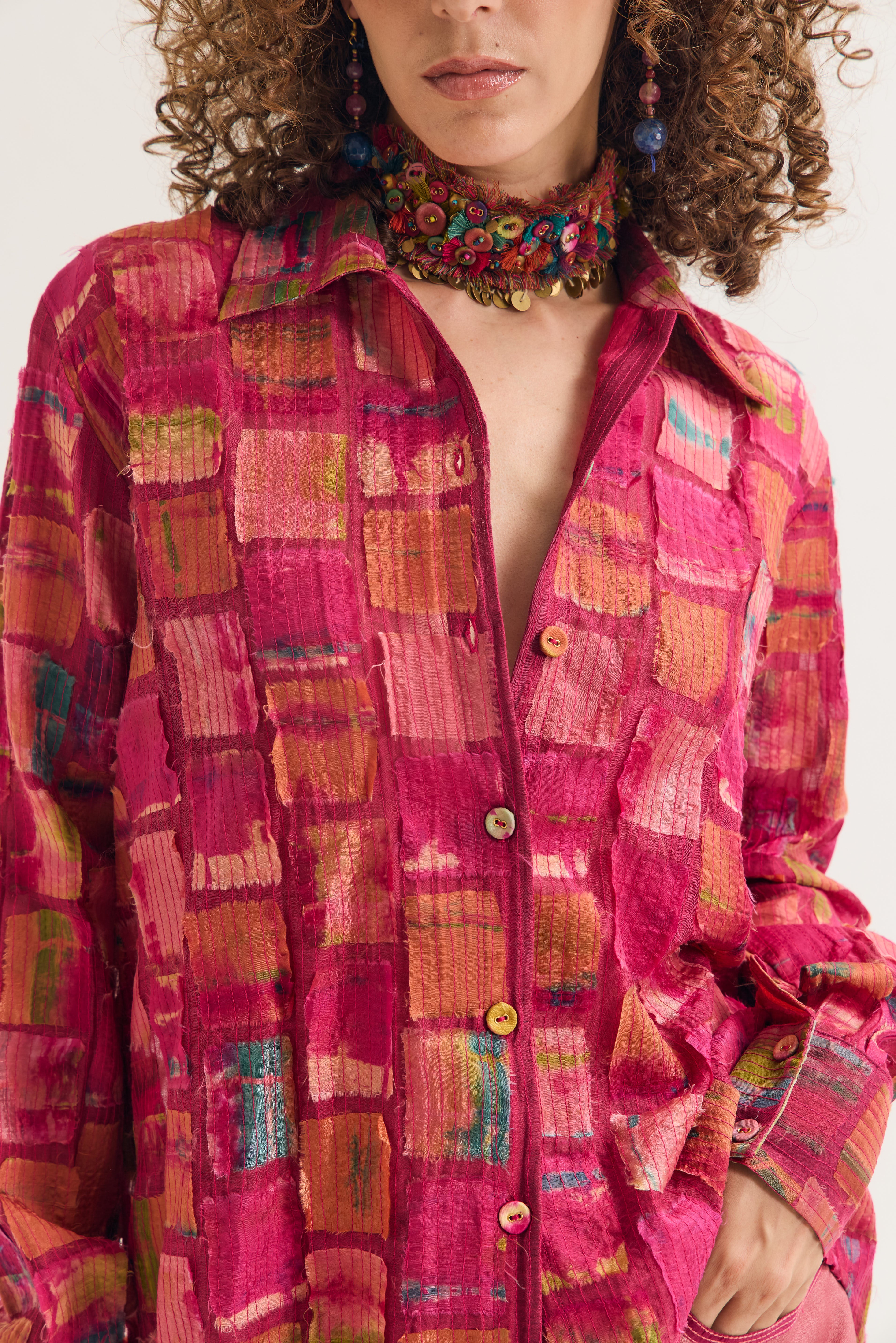 COSMOS SHIRT FUCHSIA