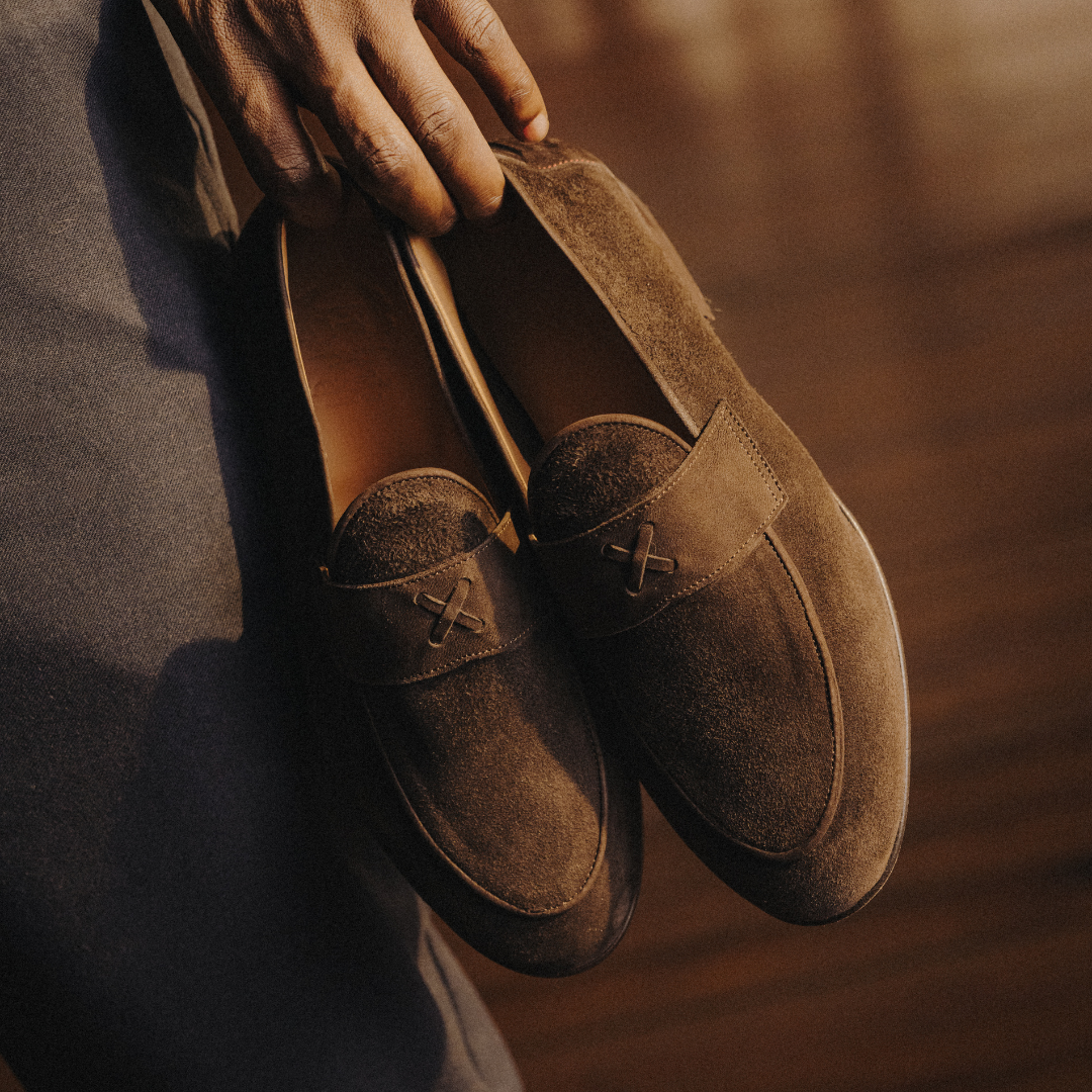 Men's Chocolate Suede Centesimo