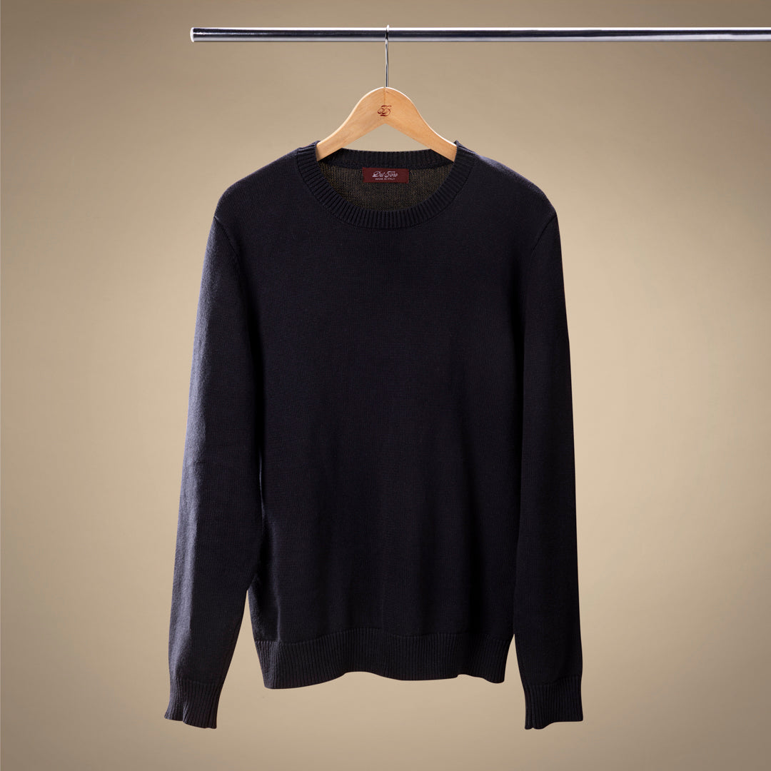 Men's Classic Crewneck Sweater - Navy