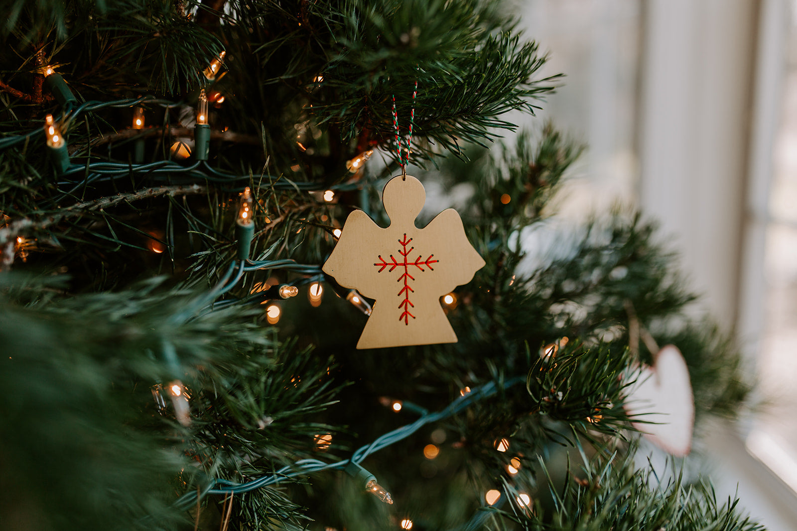 Embroidered Angel Ornament, style 1