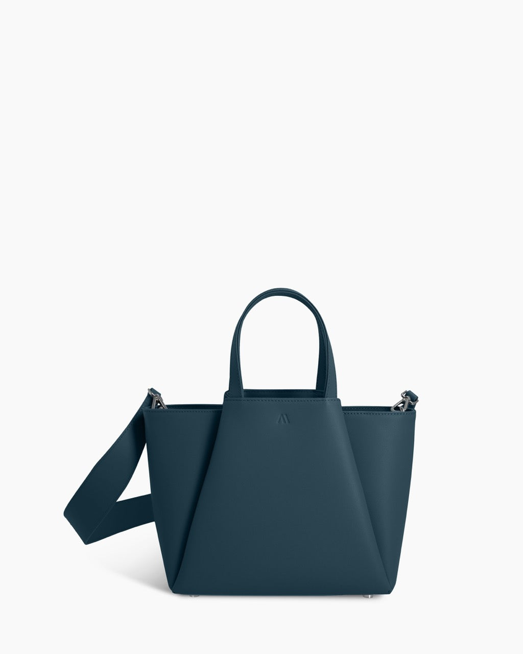 MINI PYRAMID - PLAIN LEATHER - DEEP TEAL