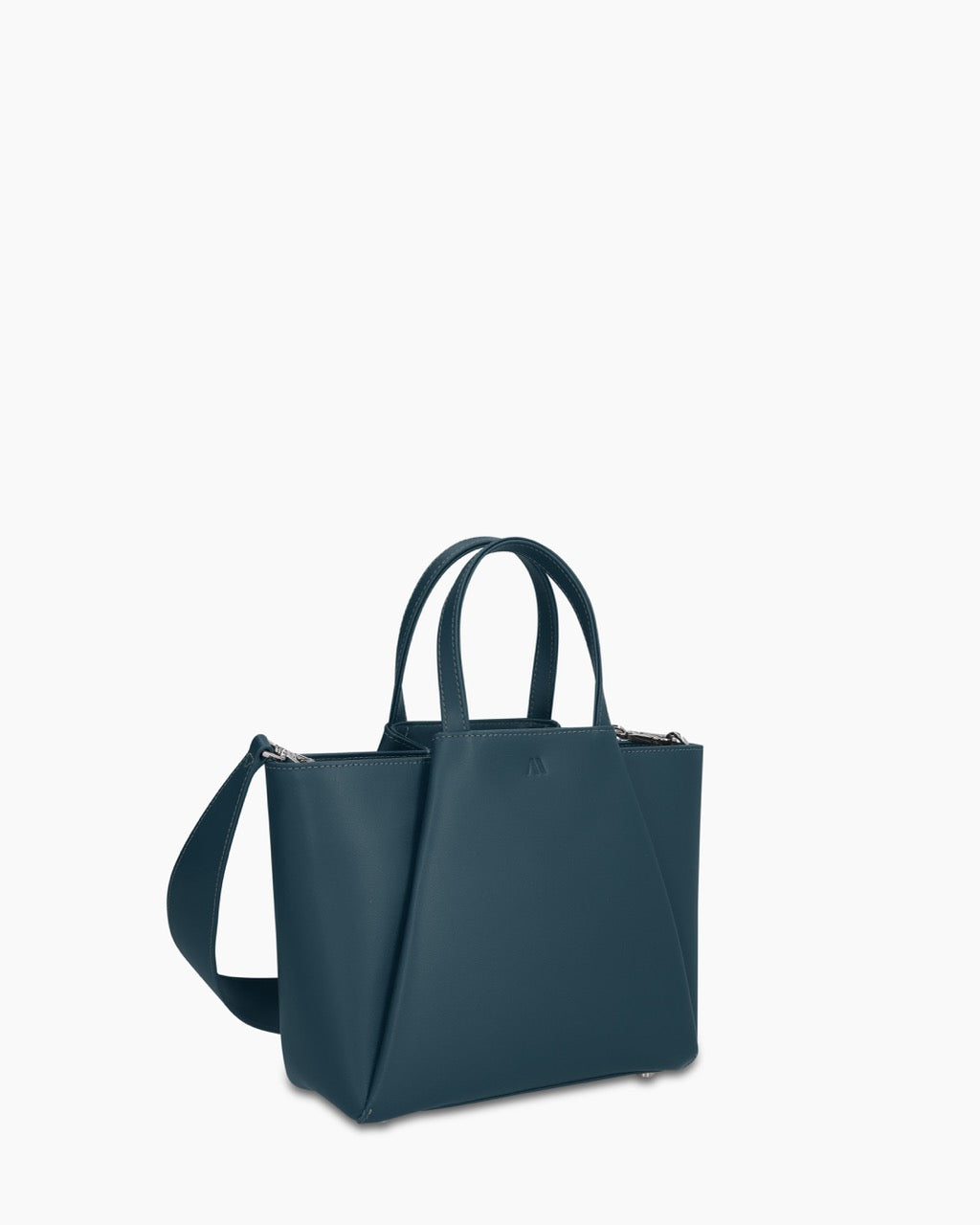 MINI PYRAMID - PLAIN LEATHER - DEEP TEAL