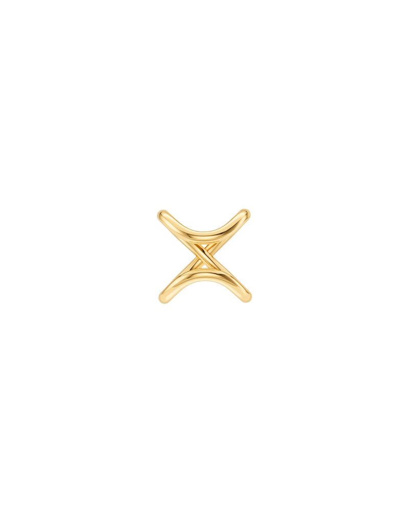 Cross Brace Ear Cuff – 18K Gold Vermeil