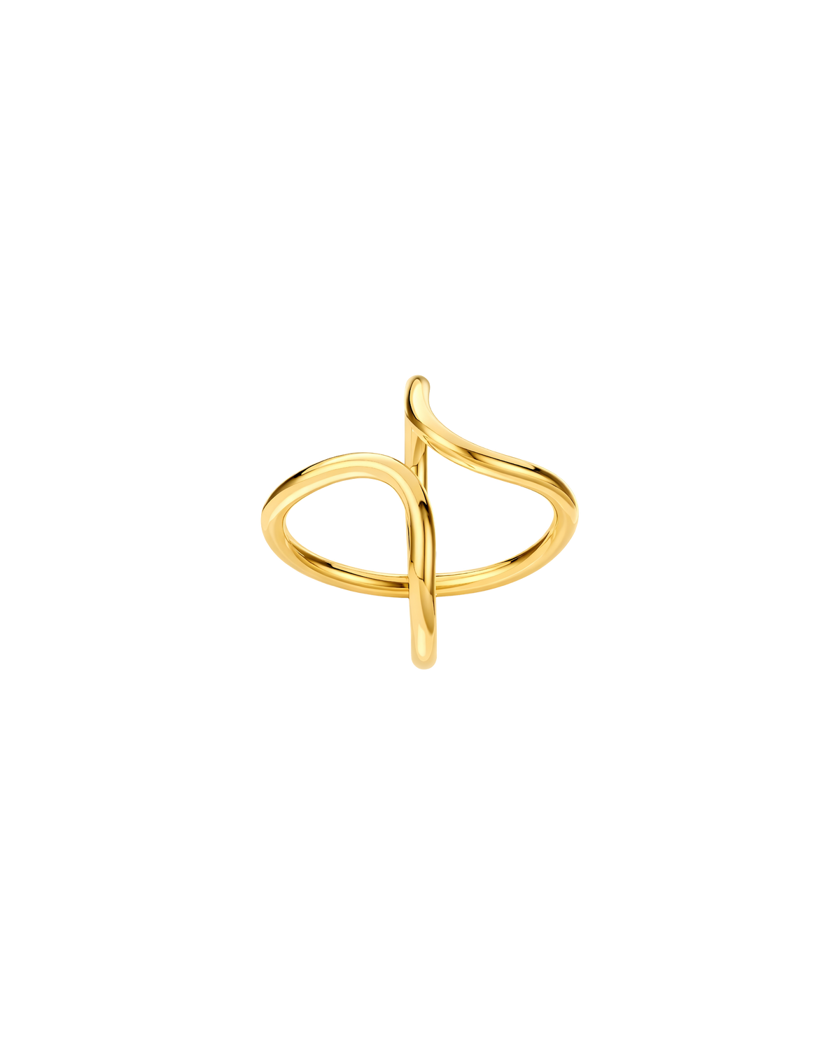 Cross Brace Ring – 18K Gold Vermeil