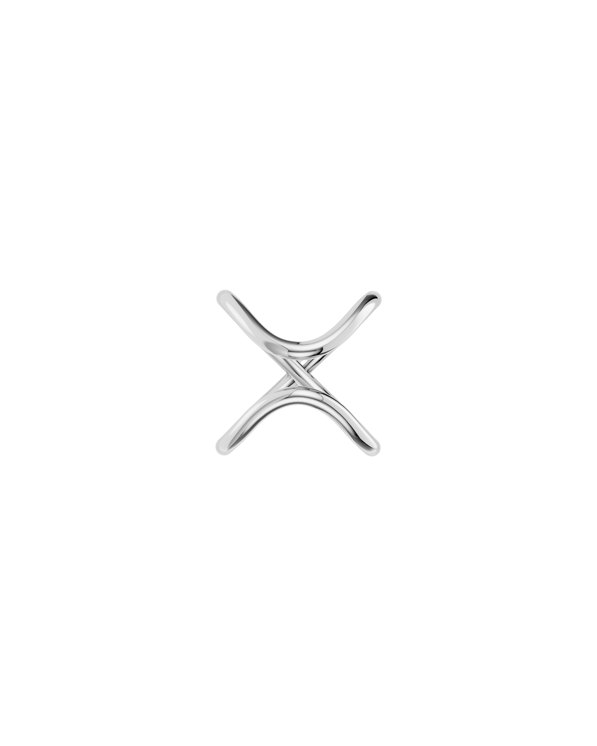 Cross Brace Ring – Sterling Silver