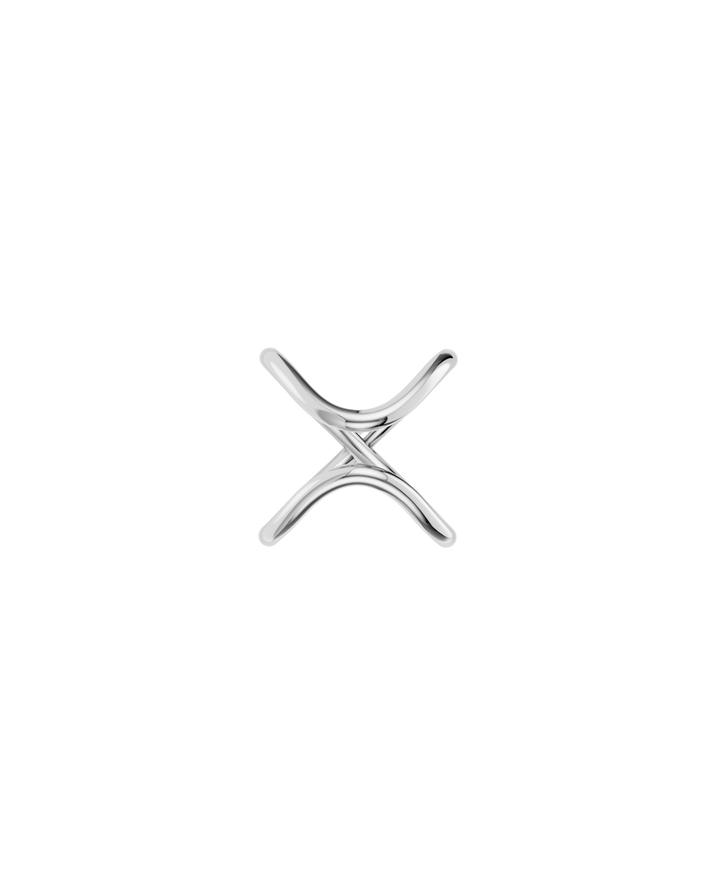 Cross Brace Ring – Sterling Silver