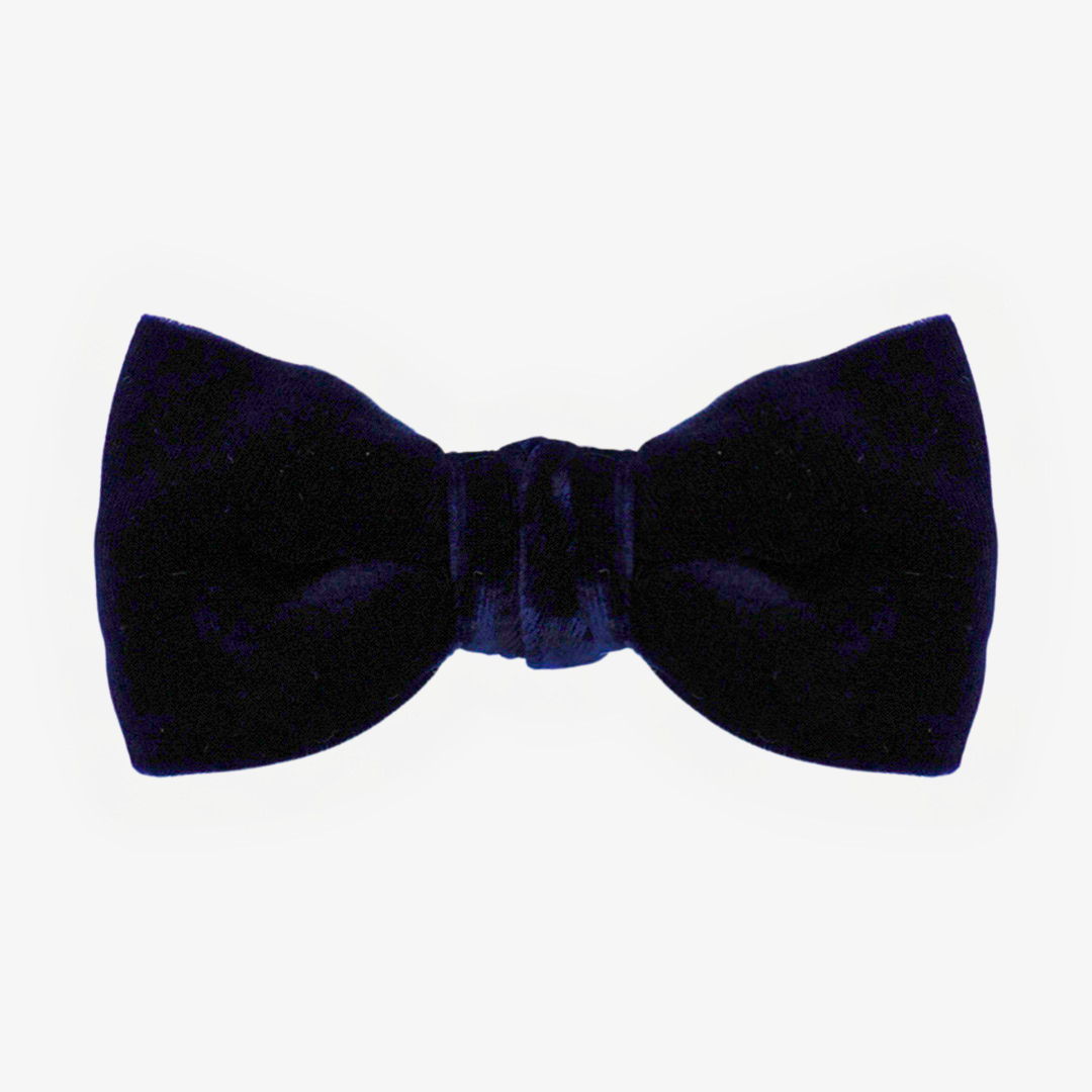 Classic Velvet Bow Tie - Midnight Navy