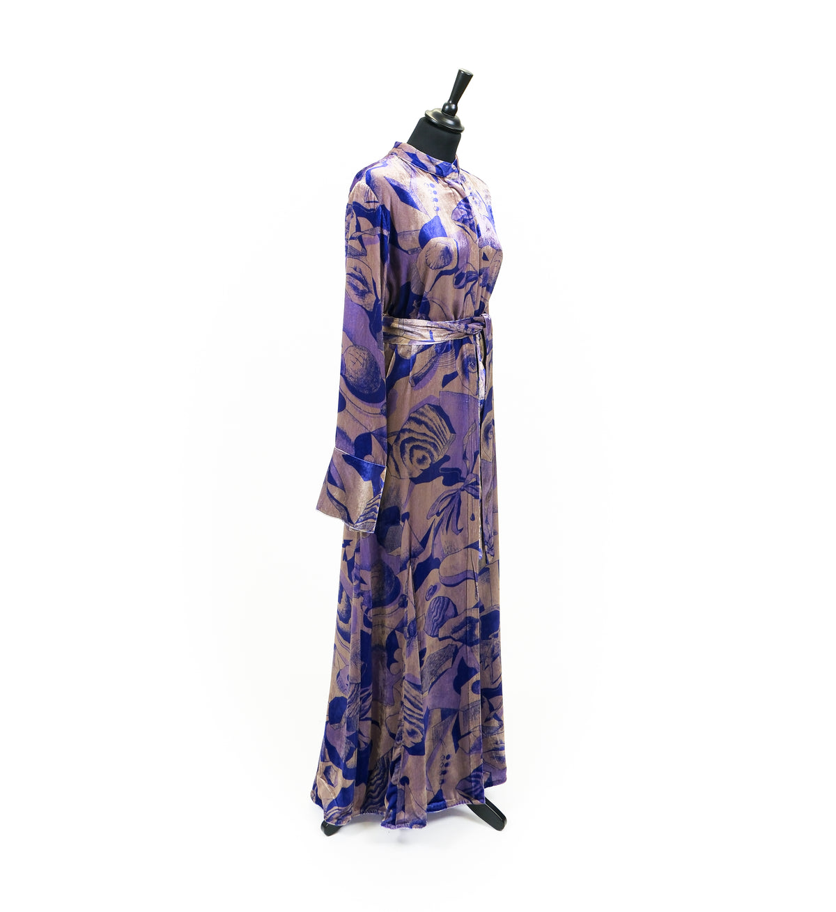 DAPHNE SILK VELVET PURPLE SURREALISM