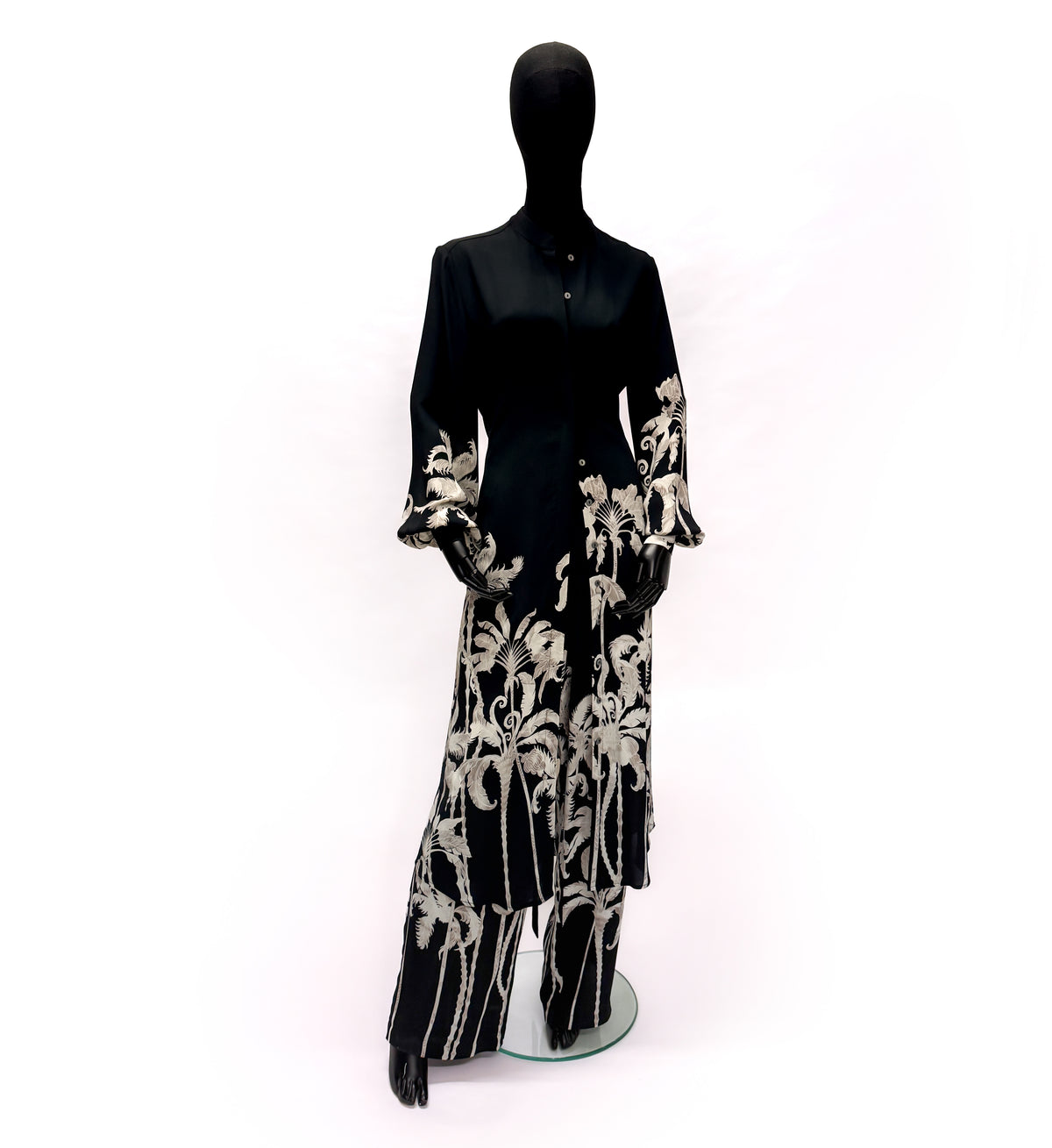 DONNA MIXED FIBERS BLACK PALM